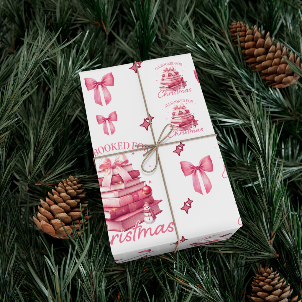 All Booked for Christmas Pink Books & Bows Holiday Edition Perfect for Book Lovers! Celebrate the Joy of Reading with Festive Charm in This Limited Christmas Collection Premium Quality - MRSBYVALLE