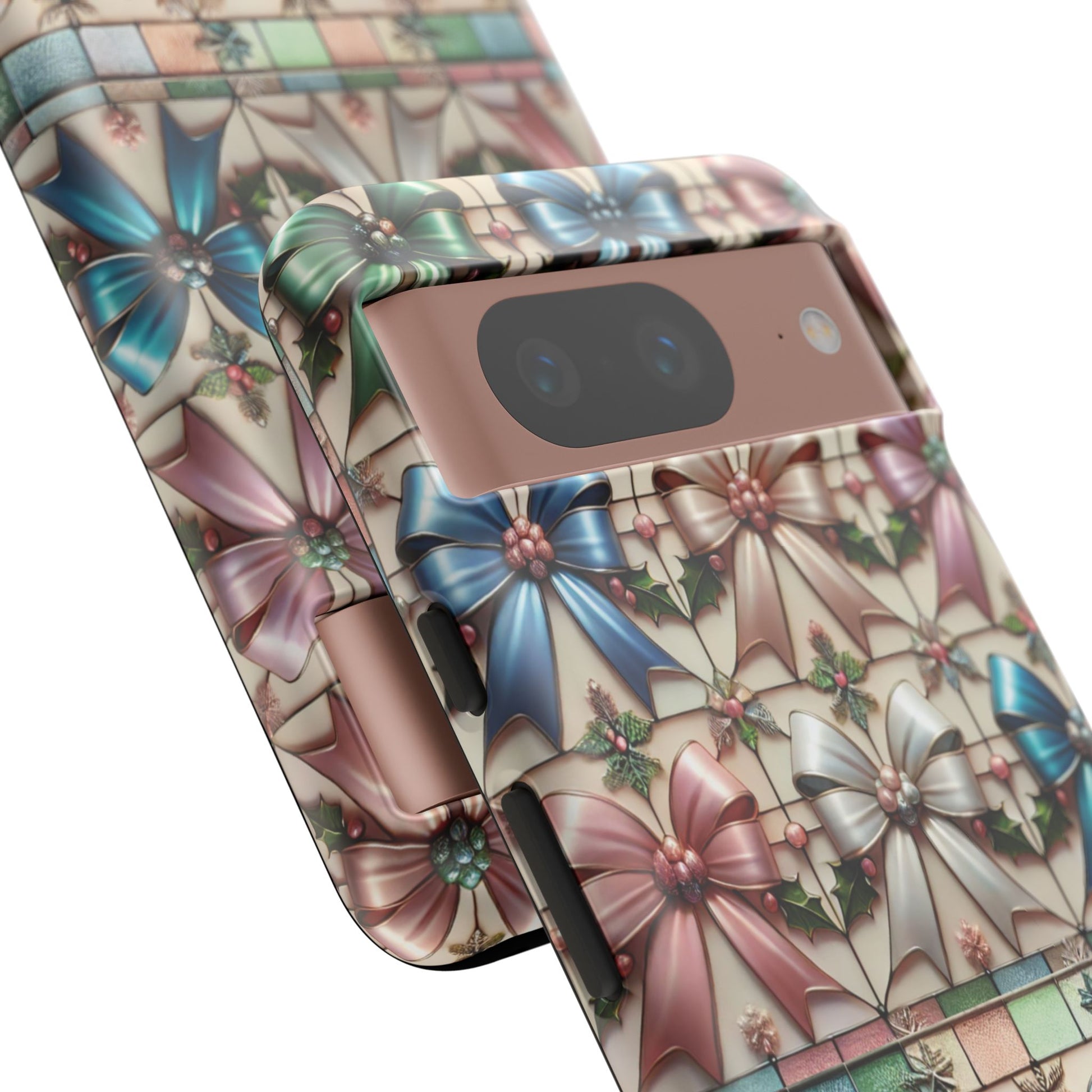 Coquette Bows Pastel Phone Case for iPhone 17 ,  15 14 13 12  21 23 Samsung, and Pixel | Stylish Protective Cover Gift for Her Perfect for Floral Lover