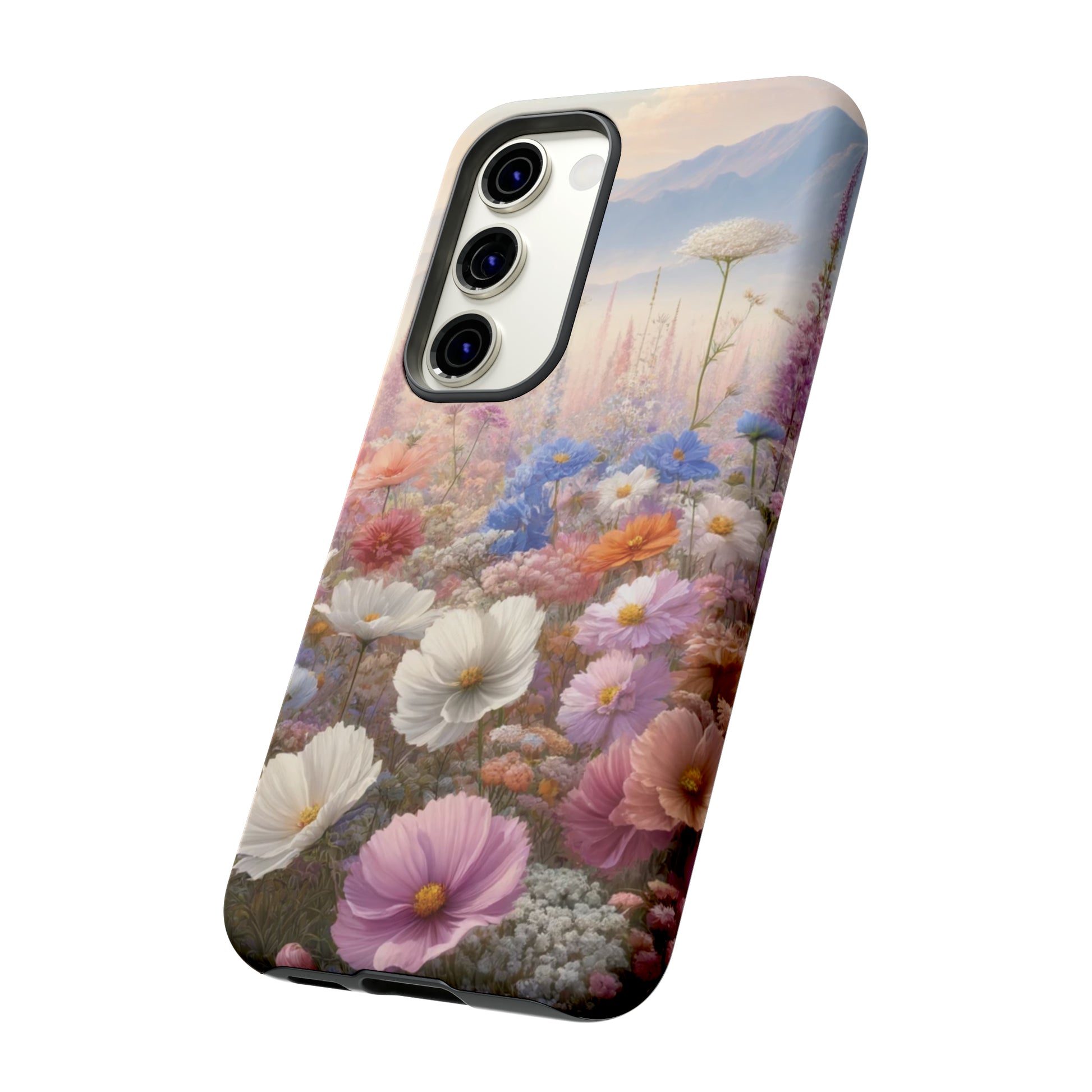 Phone Case Floral Boho Luxury Tough Case Floral Elegant Durable Stylish for Modern Devices iPhone 15, Samsung iPhone Samsung Accessory Gift for Her.