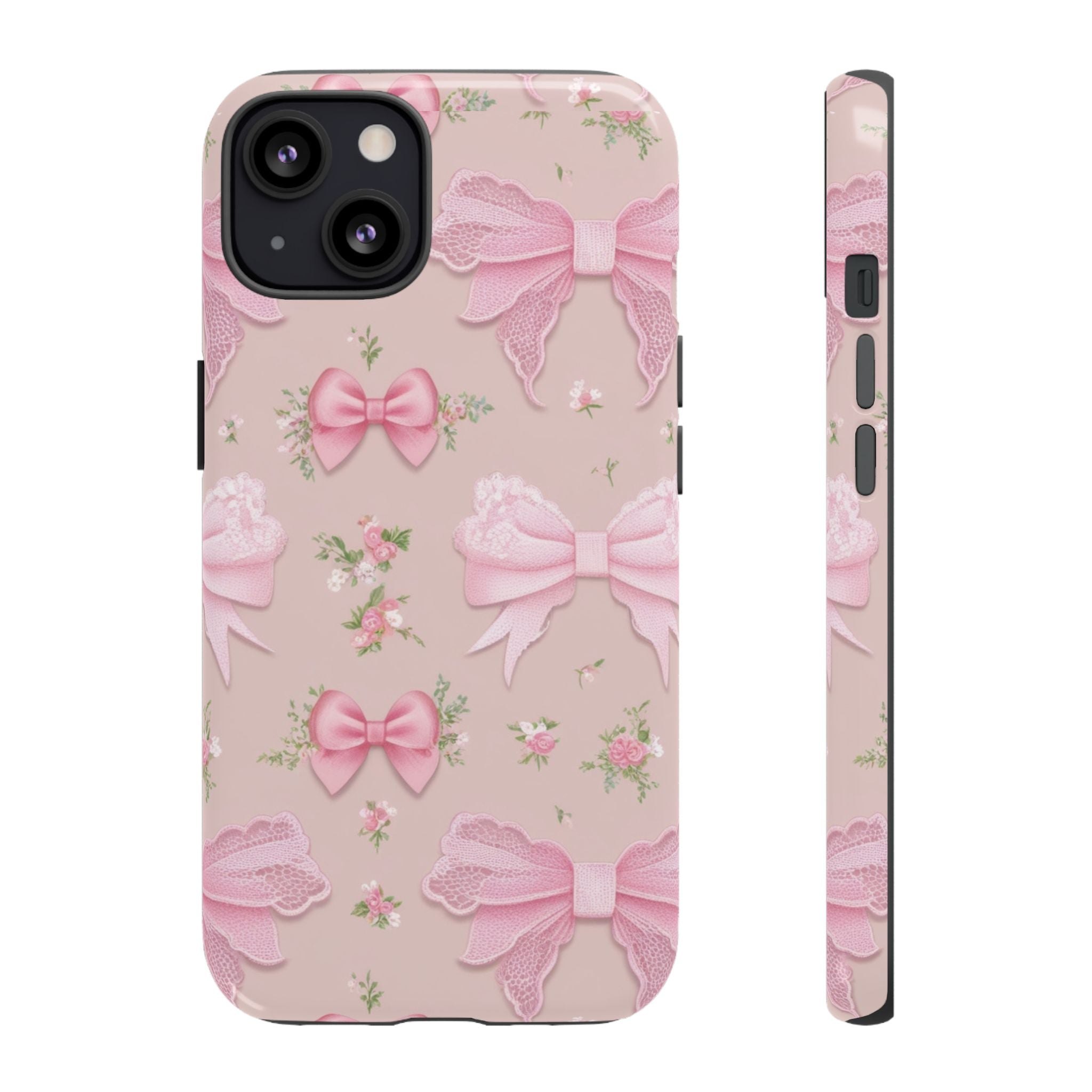 Luxury Pink Bow Phone Case – Cute & Protective Cover for iPhone & Samsung Gift for Her