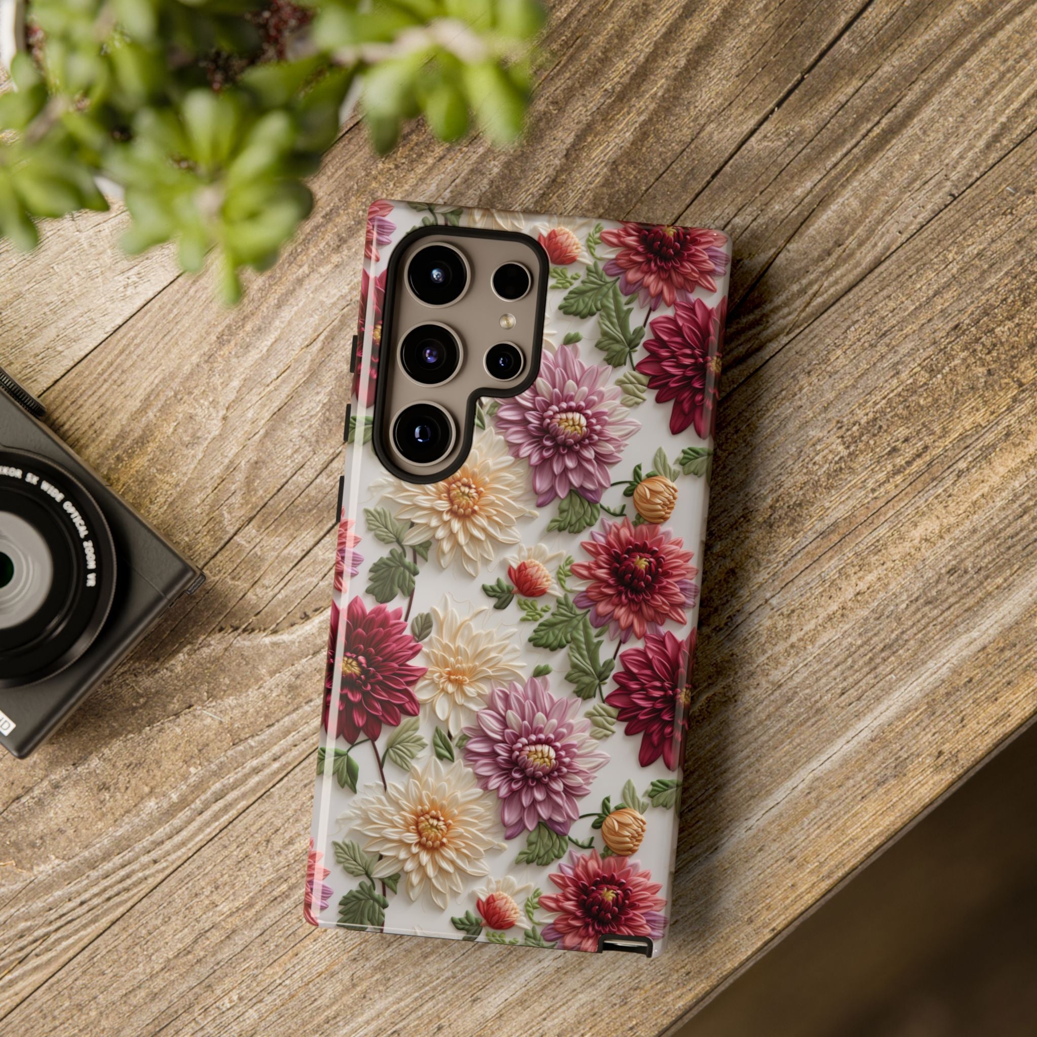 Floral Fall Phone Case for iPhone 16 pro15 14 13 12  21 23 Samsung, and Pixel | Stylish Protective Cover Gift for Her Perfect for Floral Lover - MRSBYVALLE