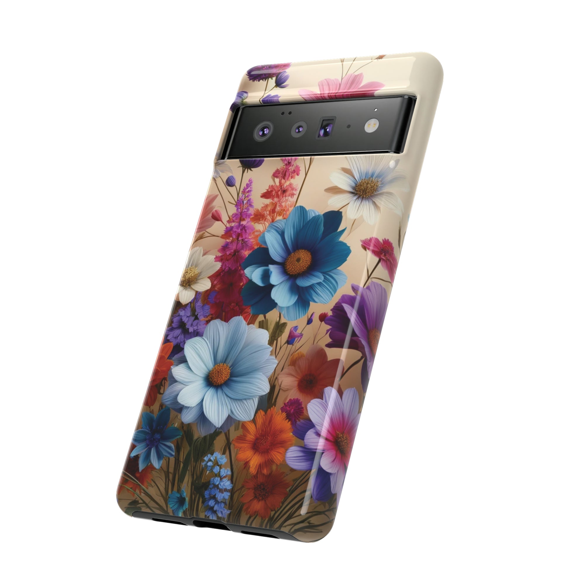 Best Phone Case Floral 3D Illusion Luxury Tough Case Floral Elegant Durable Stylish for Modern Devices iPhone 15, Samsung iPhone Samsung Accessory Gift for Her.