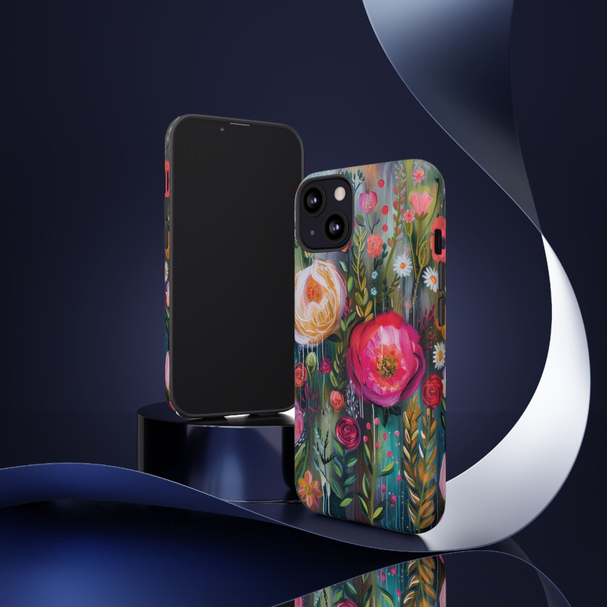 Watercolor Boho Floral Phone Case for iPhone 16 15 14 13 12  21 23 Samsung, and Pixel | Stylish Protective Cover Gift for Her Perfect for Floral Lover - MRSBYVALLE