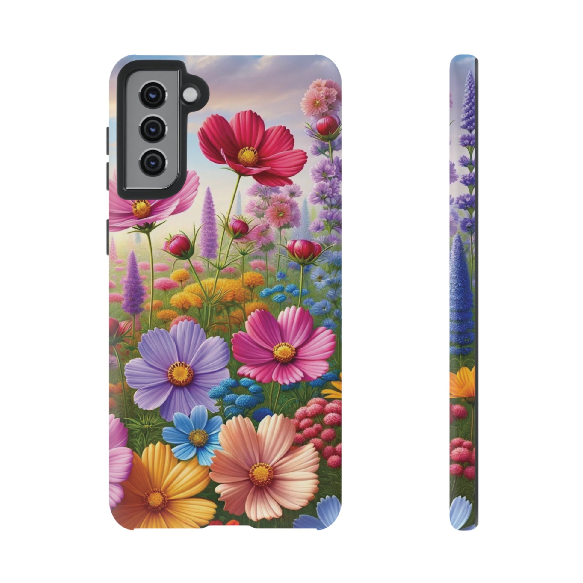 Bright Floral Phone Case Durable for iPhone Samsung Gift iPhone 15, 14, 13 Samsung Pixel Gift for Mom Accessory Gift for Her