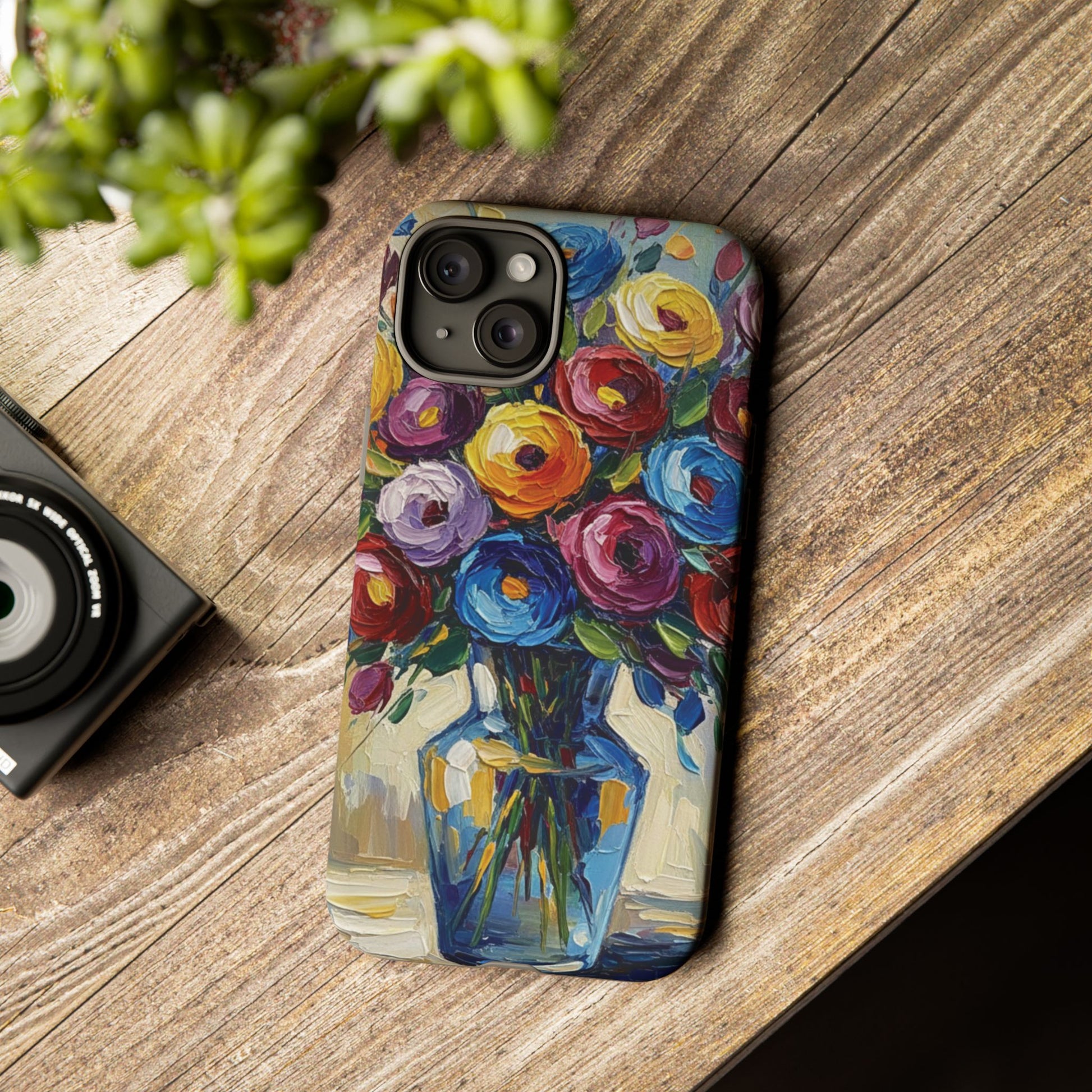 Floral Luxury Oil Painting Illusion Tough Case — Floral Art Phone Case for Art Lovers