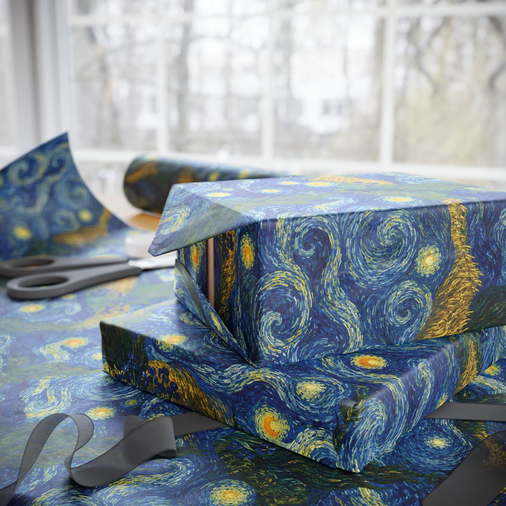 Van Gogh Illusion Wrapping Paper — Artist Birthday & Art Lover Gift Wrap
