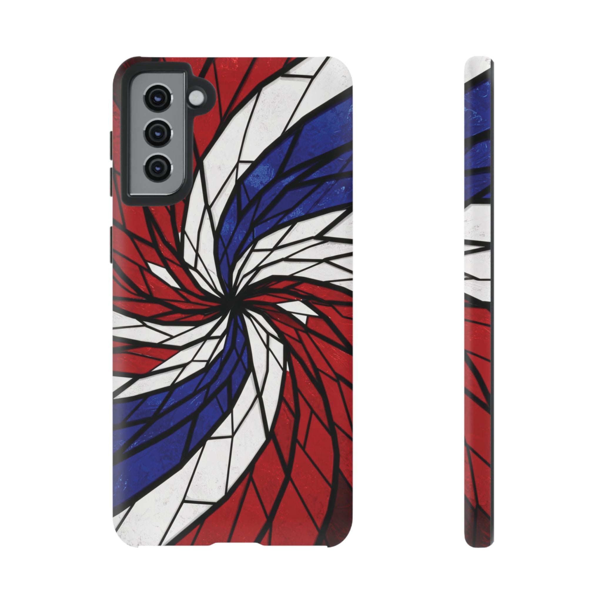 Patriotic Red White & Blue Phone Case – USA Flag Design, Independence Day Gift, Protective Cover for iPhone, Samsung, Pixel