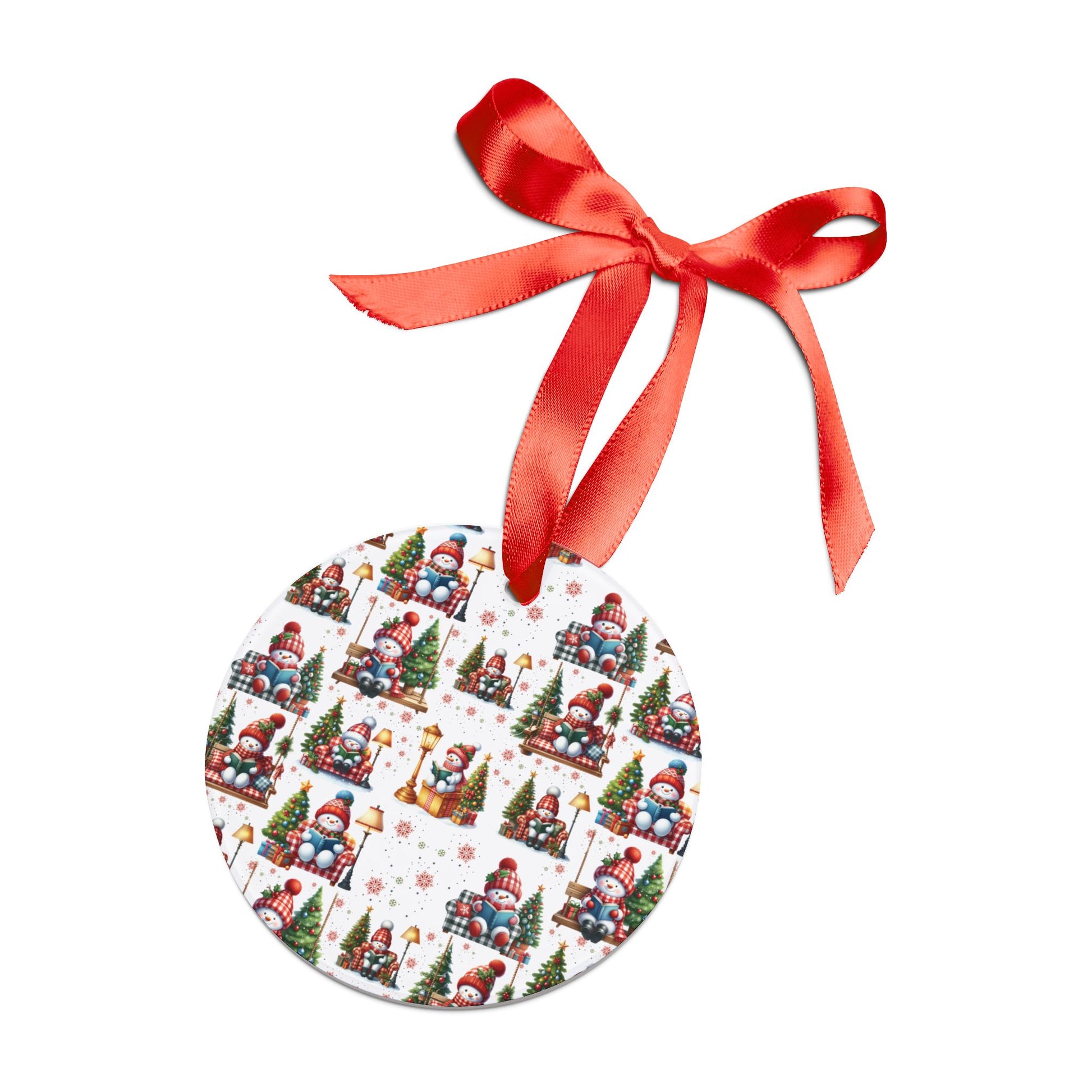 Snowman Christmas Ornament - Elegant Holiday Decor, Perfect Gift, Adds Timeless Charm and Sophistication to Your Christmas Tree Gift - MRSBYVALLE
