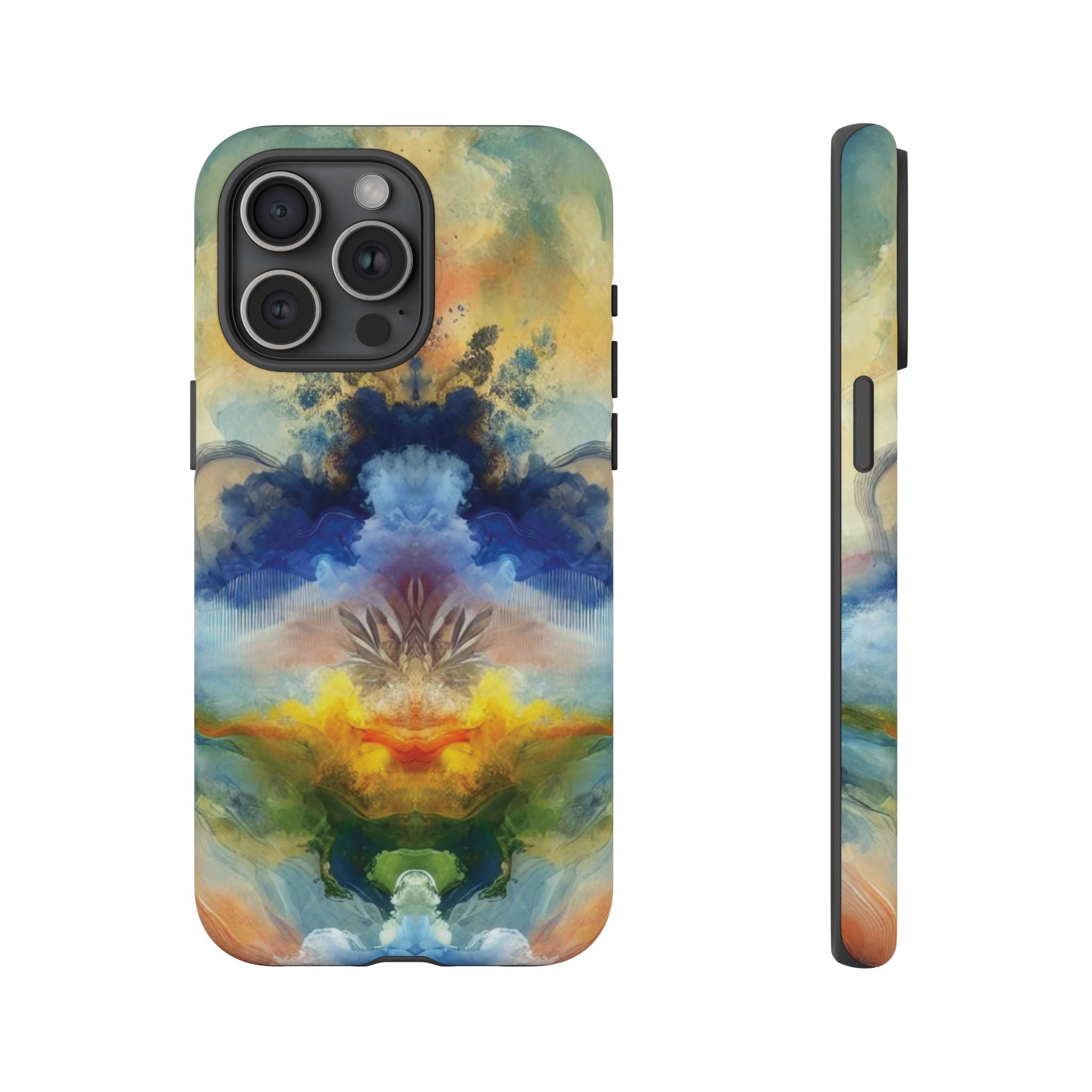 Modern Watercolor Abstract Phone Case Compatible with iPhone, Samsung & More - Stylish, Durable Protection with Vibrant Artistic Design Perfect Gift for Her