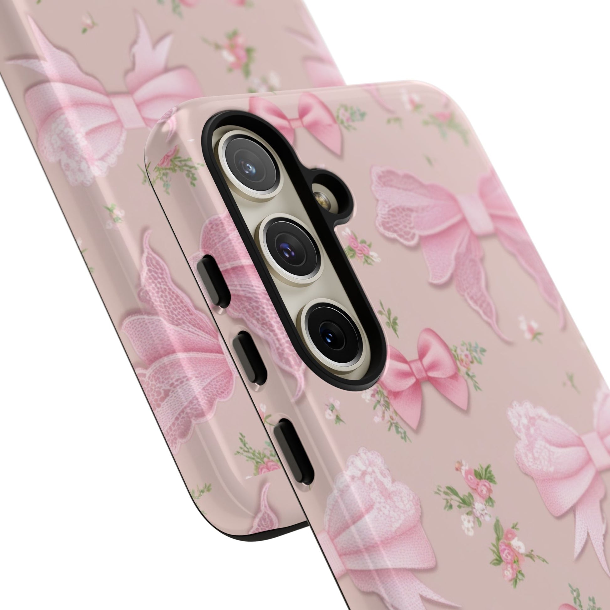 Luxury Pink Bow Phone Case – Cute & Protective Cover for iPhone & Samsung Gift for Her