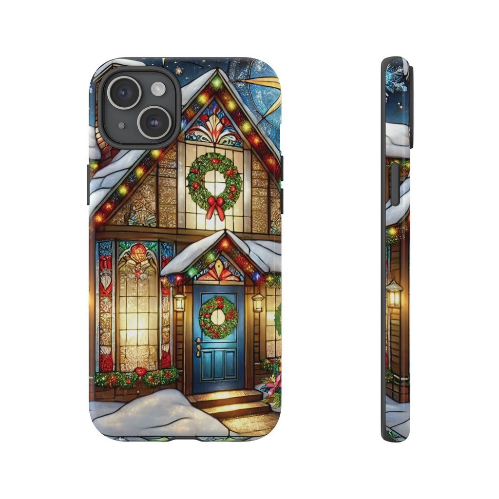 Phone Case - Stain Glass Christmas Unique Holiday Protection Gift for Her