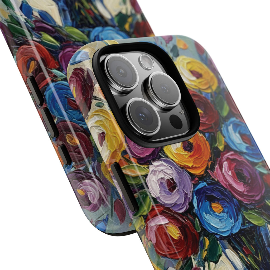 Floral Luxury Oil Painting Illusion Tough Case — Floral Art Phone Case for Art Lovers