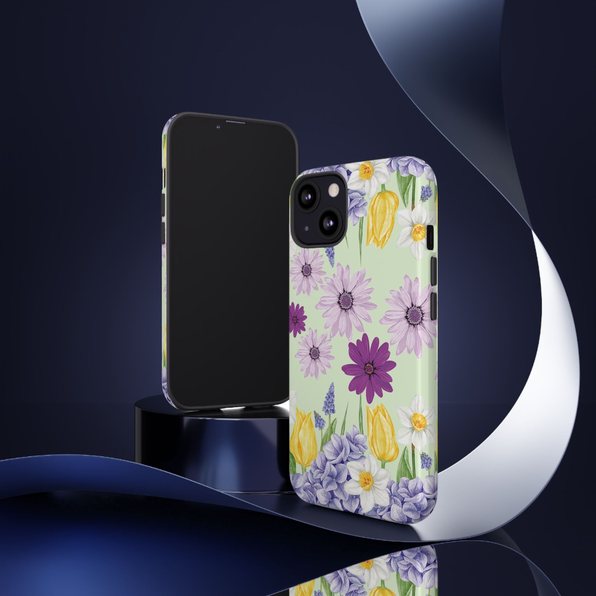 Lavender Yellow Flower Phone Case – Stylish Protective Cover for iPhone & Samsung, Botanical Design, Perfect Gift for Spring & Everyday Elegance