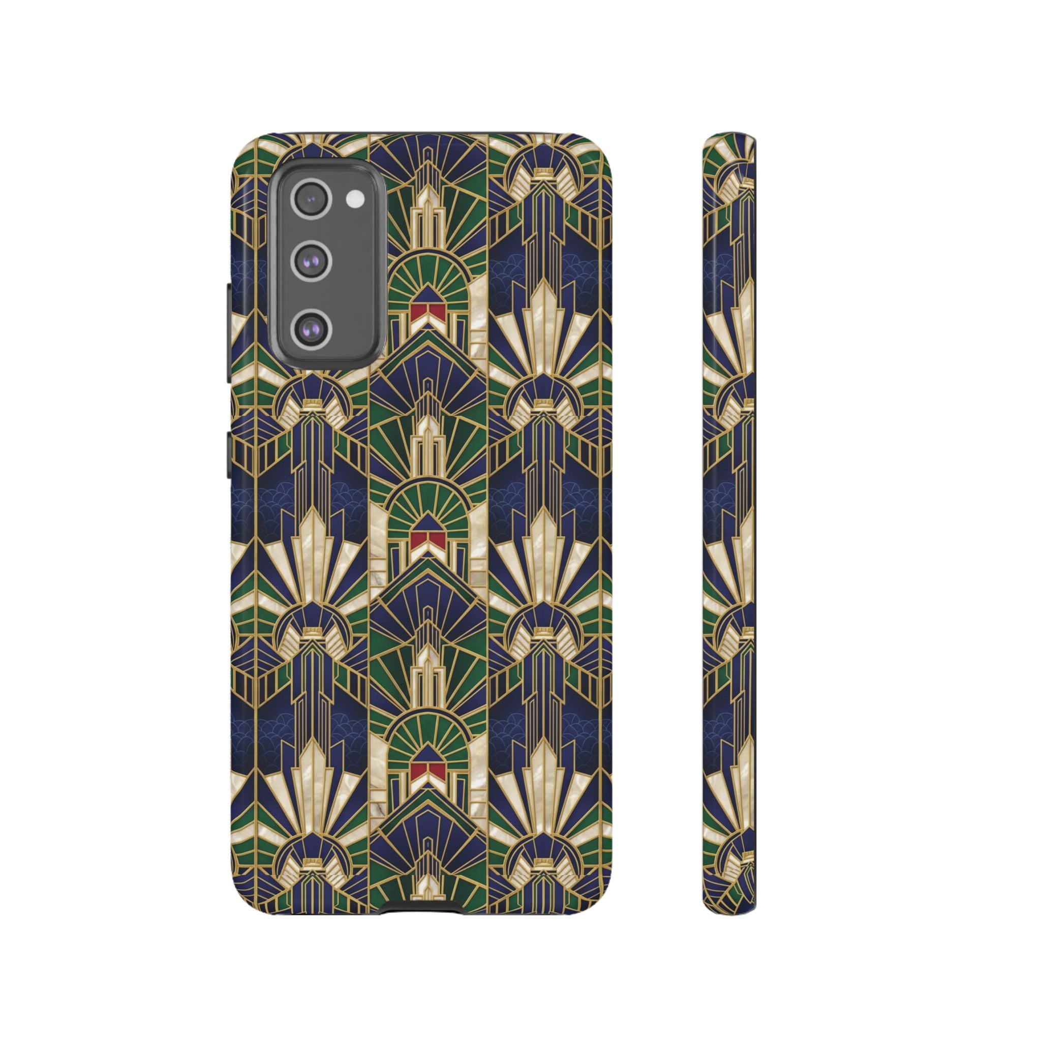Navy & Gold Art Deco Phone Case — Imperial Art Deco Tough Case