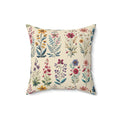Best Beautiful Wildflower Square Pillow Vibrant Floral Design for Cozy Home Décor - Perfect Accent for Living Rooms, Bedrooms, and Lounges - Soft, Durable, and Stylish PillowGift New House, Bridal Shower Gift - MRSBYVALLE