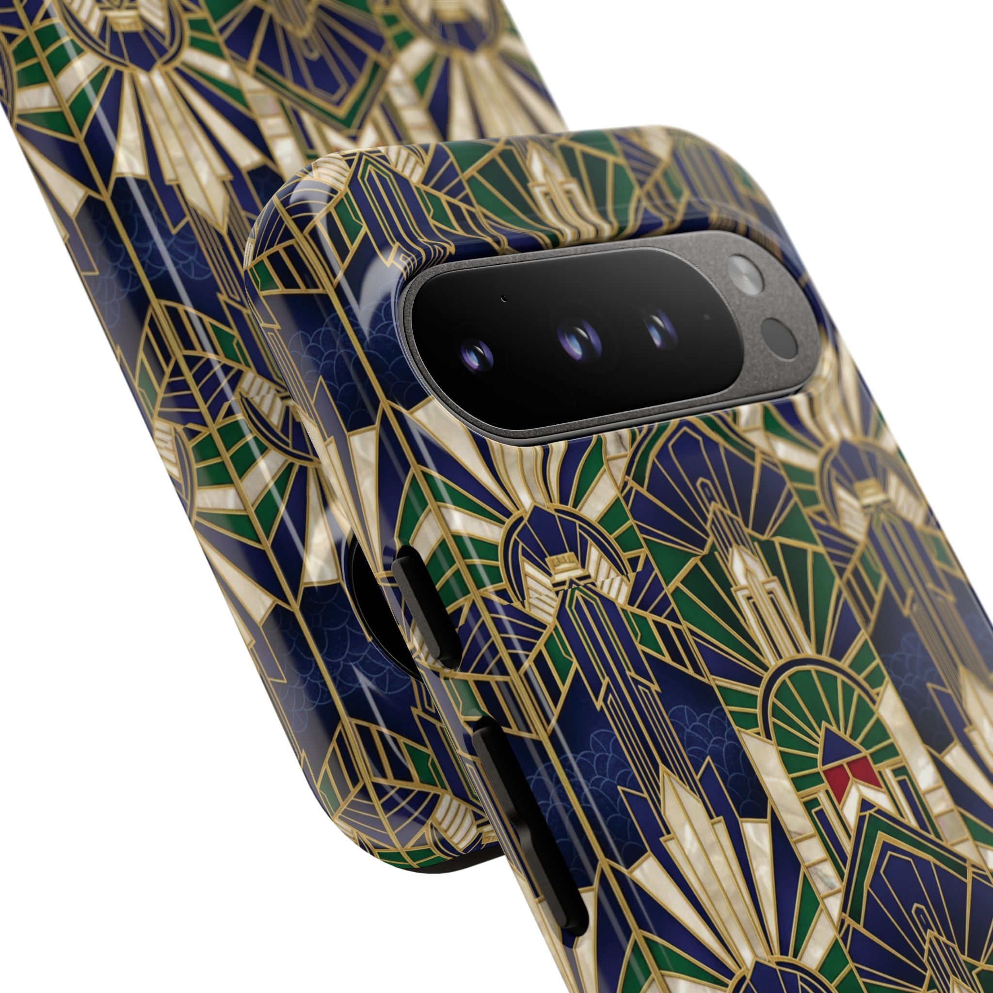 Navy & Gold Art Deco Phone Case — Imperial Art Deco Tough Case