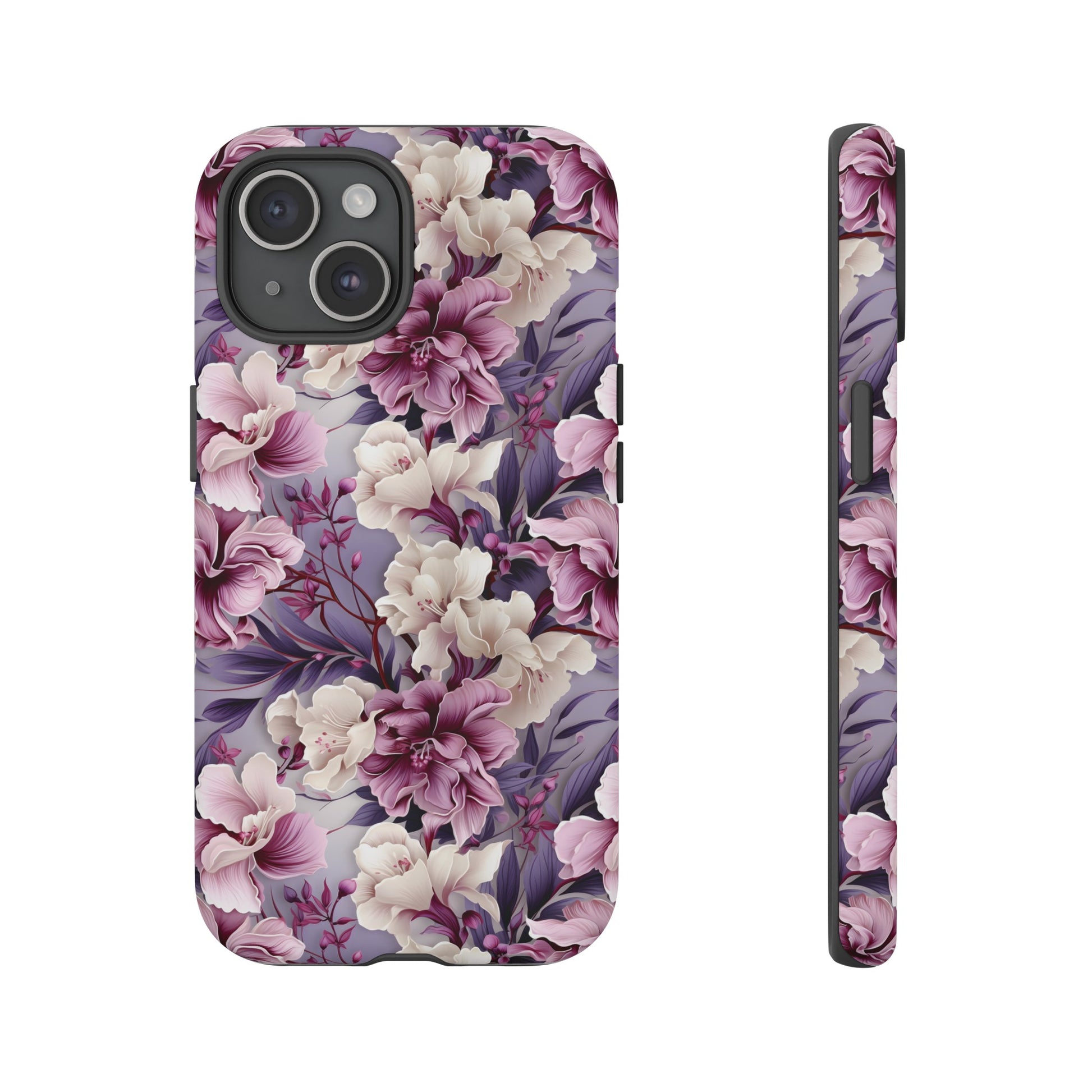 Lavender Flowers Protective Phone Case Gift for Her Phone 15, Samsung iPhone Samsung Gift for Her Case iPhone 15, Samsung