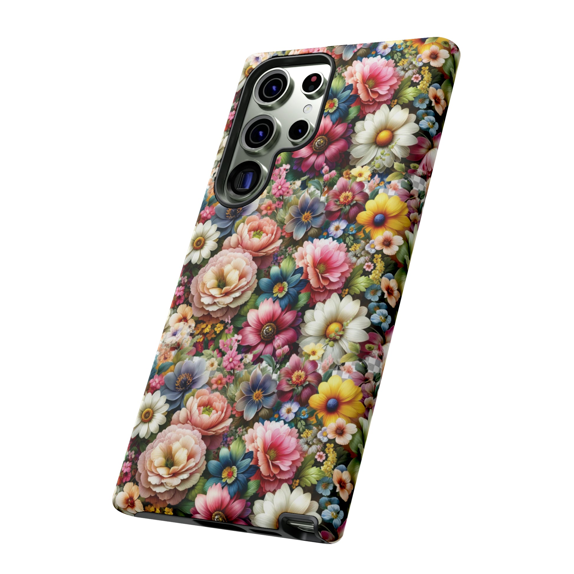 Floral Luxury Phone Tough Case Floral Elegant Durable Stylish for Modern Devices iPhone 15, Samsung iPhone Samsung Accessory Gift for Her.