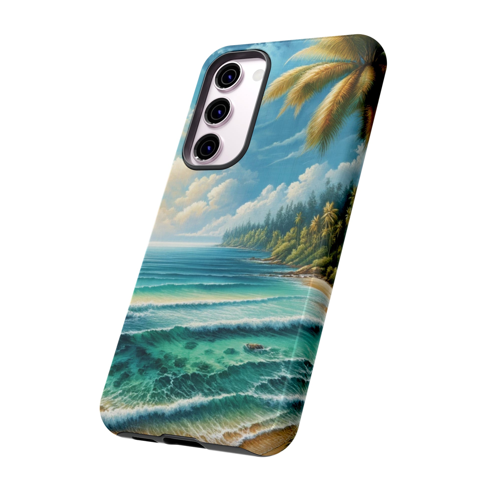 Coastal Serenity Ocean Beach View Protective Phone Case Gift for Her Phone 15, Samsung iPhone Samsung Gift for Her Case iPhone 15, Samsung iPhone Samsung Accessory Gift for Her.