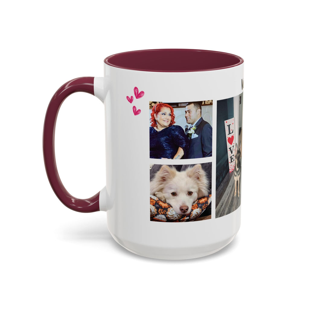 Personalized Photo Collage Coffee Mug, Custom Image Gift for Mom, Mother's Day Present, Colorful 15oz Cup, Birthday Mug, Custom Picture Mug Perfect Giift