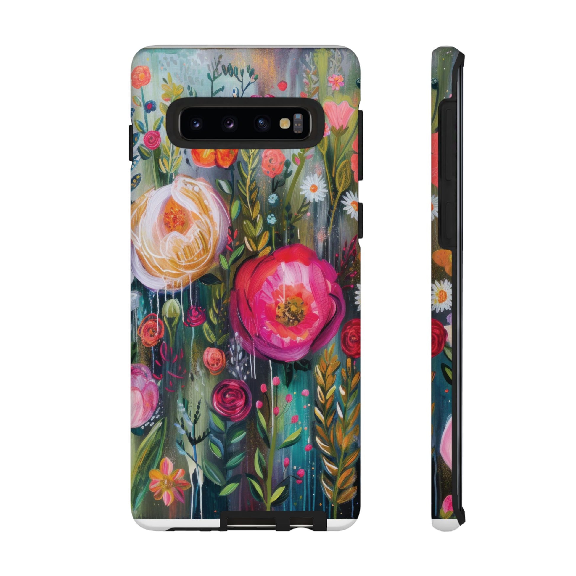 Watercolor Boho Floral Phone Case for iPhone 16 15 14 13 12  21 23 Samsung, and Pixel | Stylish Protective Cover Gift for Her Perfect for Floral Lover - MRSBYVALLE