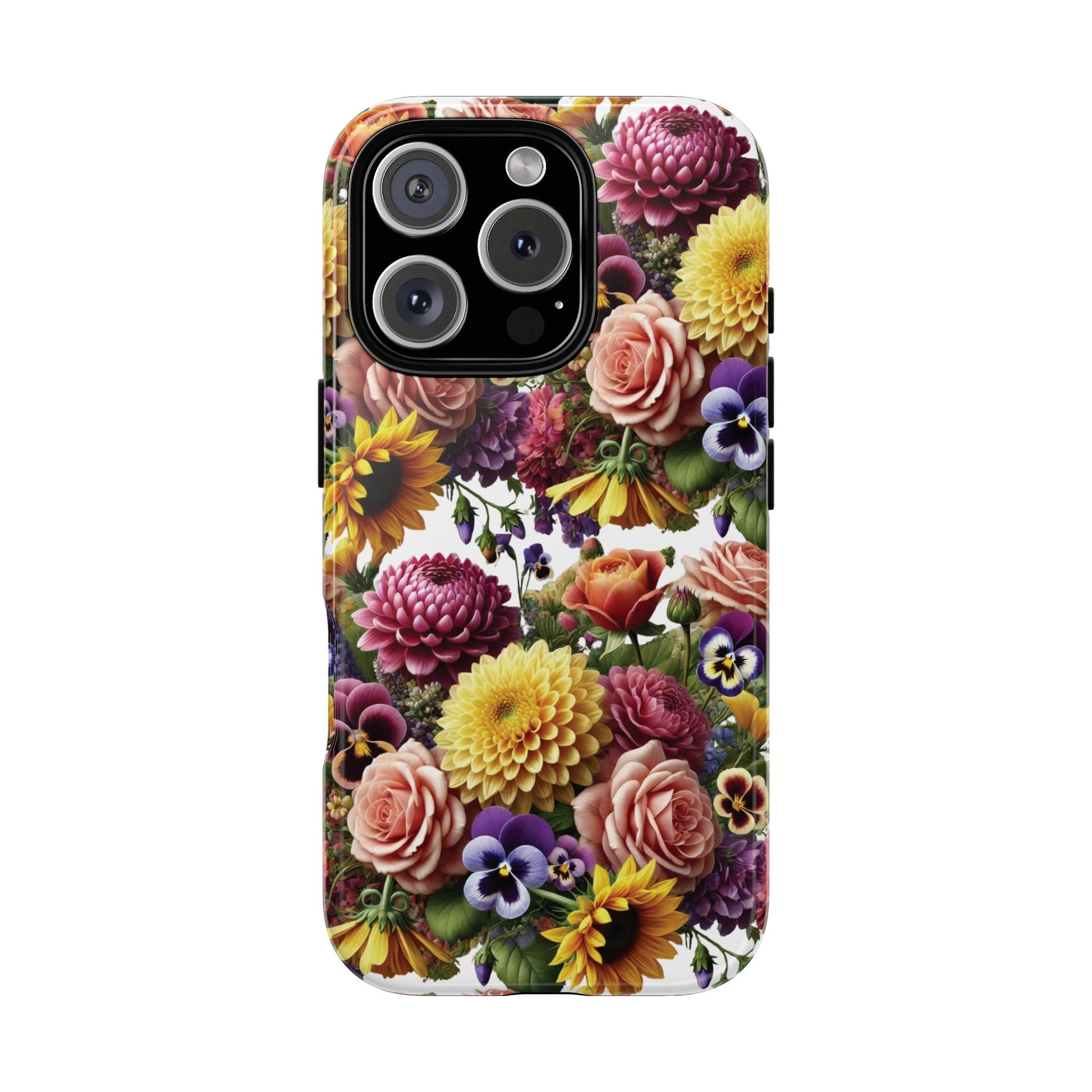 Floral Fall Phone Case for iPhone 16 15 14 13 12  21 23 Samsung, and Pixel | Stylish Protective Cover Gift for Her Perfect for Floral Lover