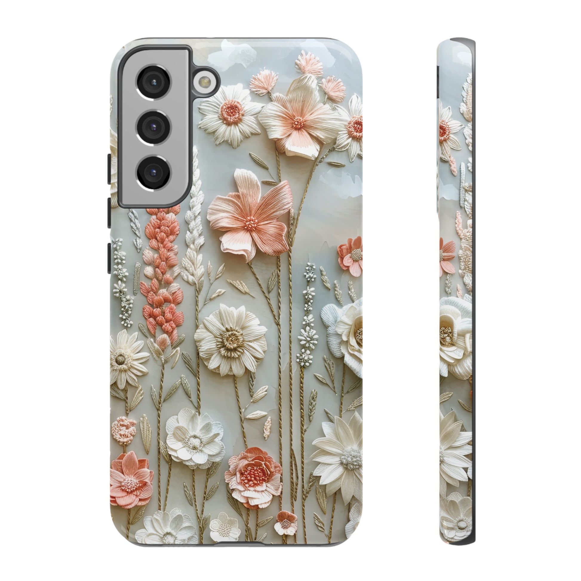 Pastel Wildflowers Protective Phone Case Gift for Her Phone 15, Samsung iPhone Samsung Gift for Her Case iPhone 15, Samsung iPhone Samsung Accessory Gift for Her