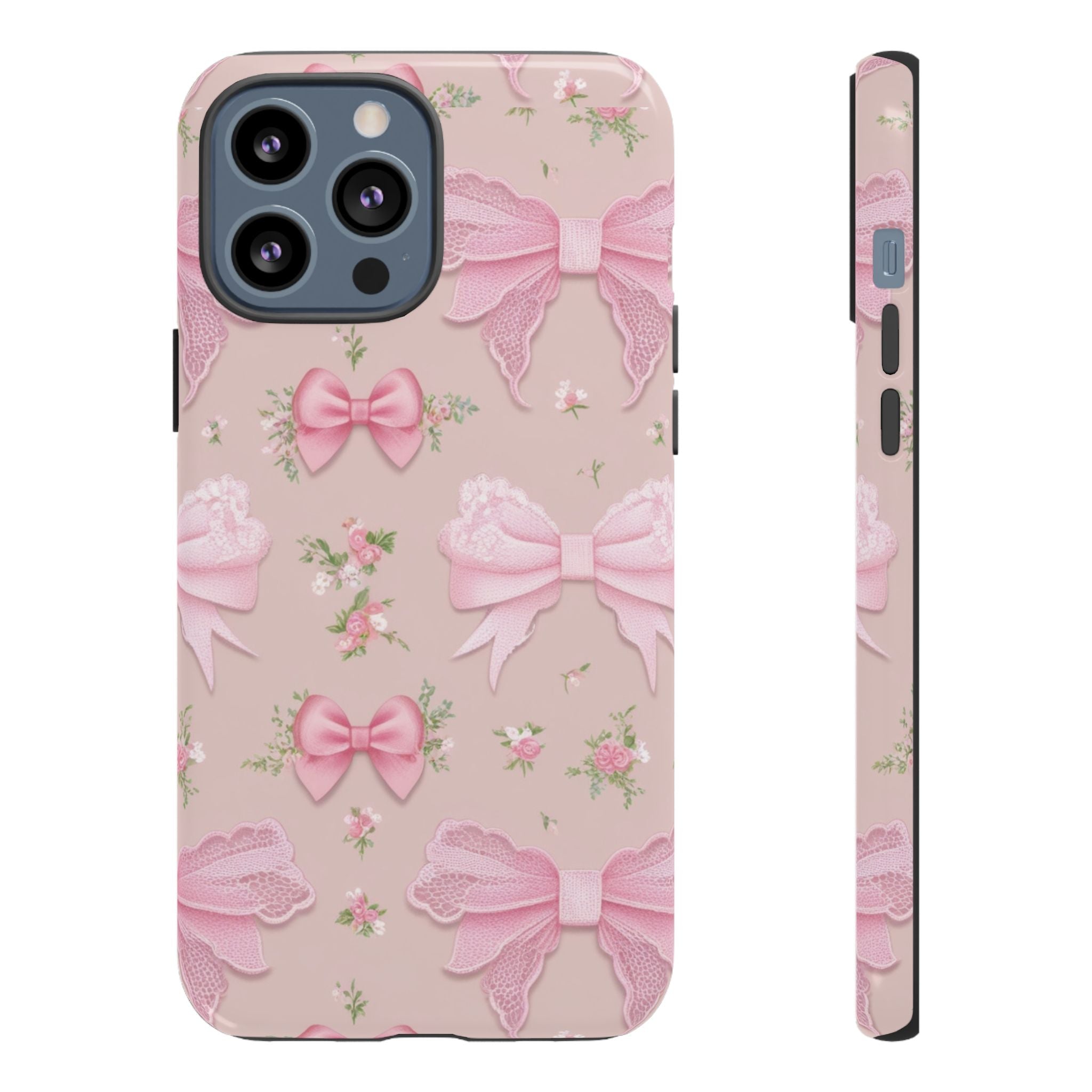 Luxury Pink Bow Phone Case – Cute & Protective Cover for iPhone & Samsung Gift for Her