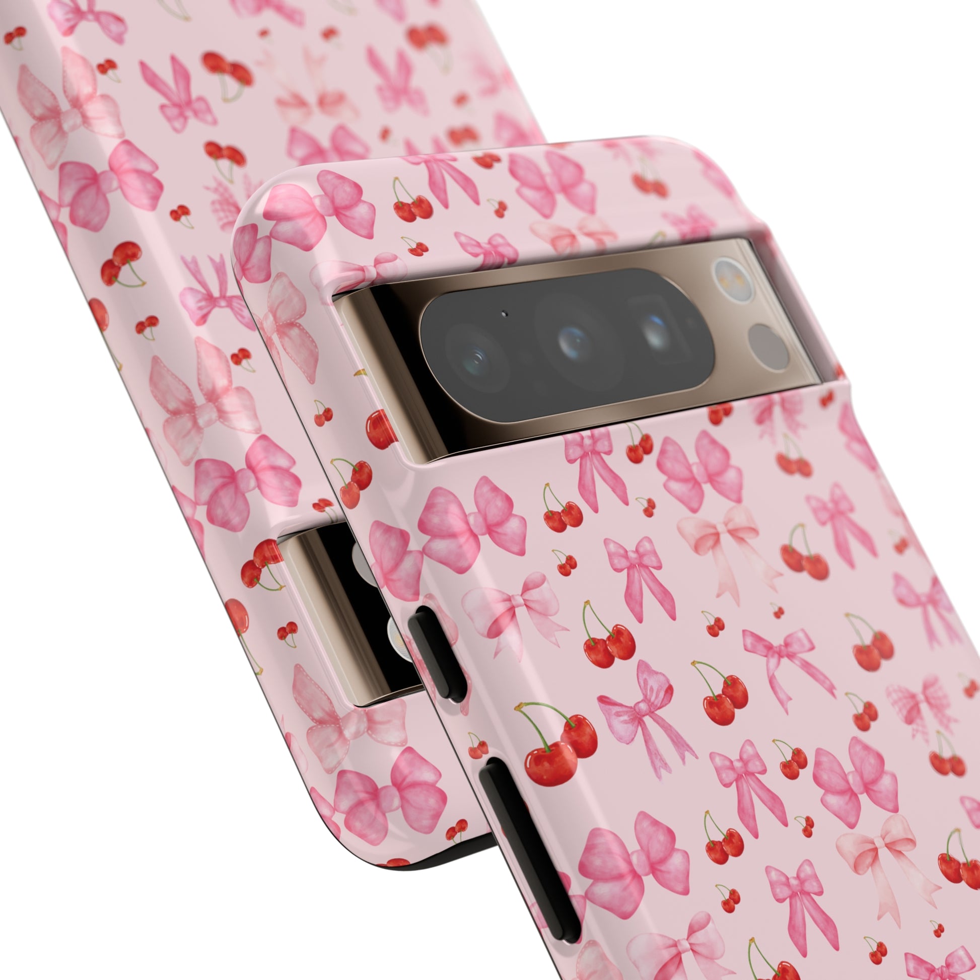 Coquette phone case Cherry Coquette Ribbon Bow iPhone Case Fruity, Girly Gift for Her Phone 15, Samsung iPhone Samsung Gift for Her Case iPhone 15, Samsung iPhone Samsung Accessory Gift for Her.