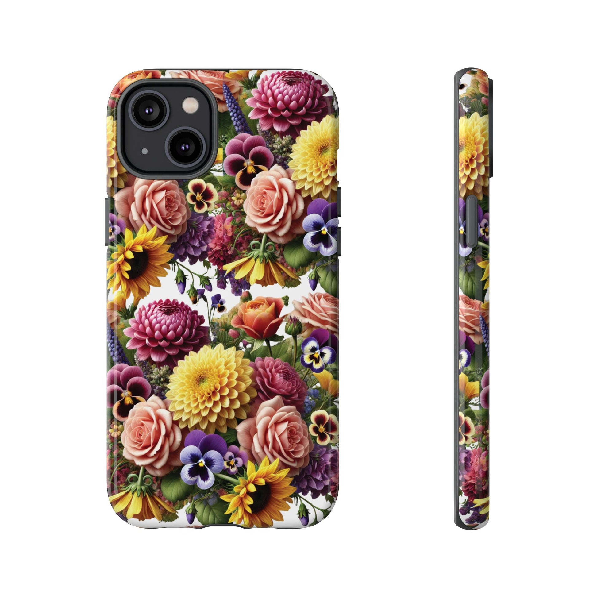 Floral Fall Phone Case for iPhone 16 15 14 13 12  21 23 Samsung, and Pixel | Stylish Protective Cover Gift for Her Perfect for Floral Lover
