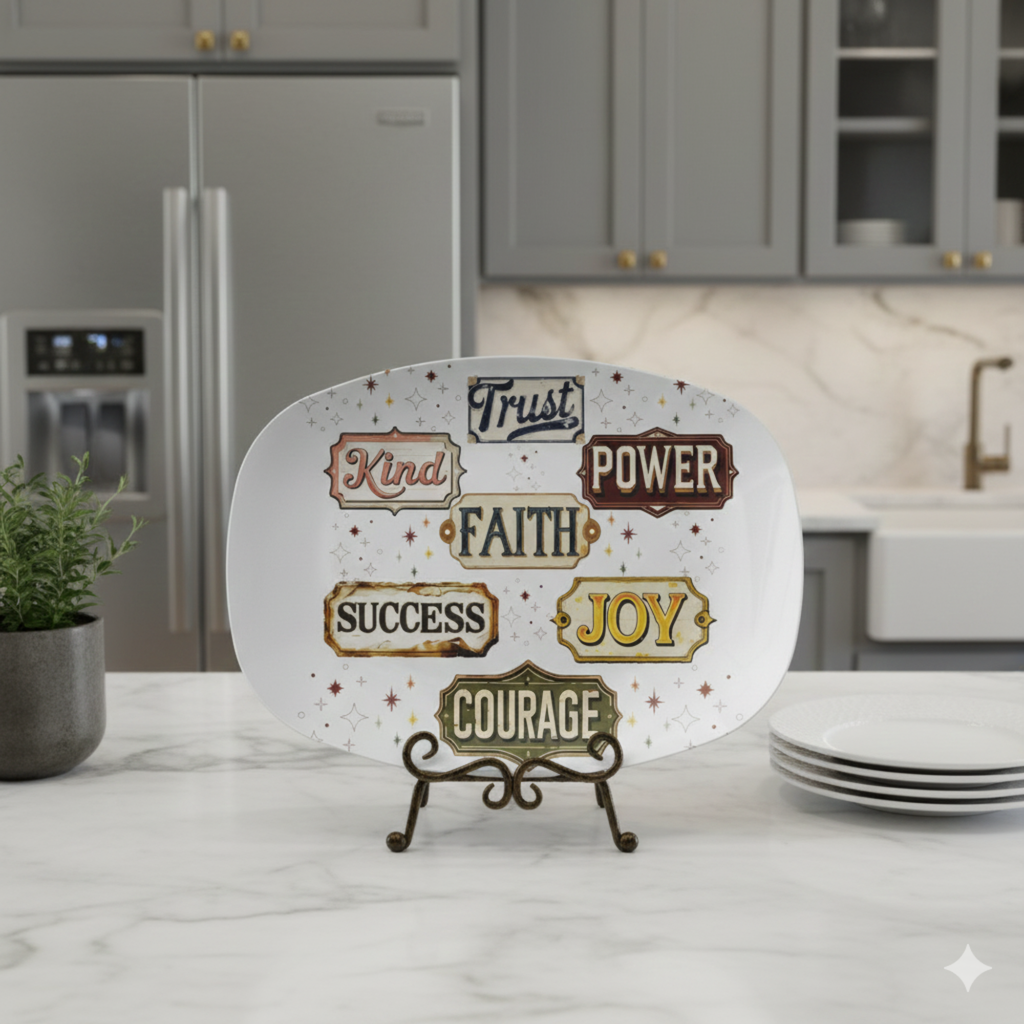 Trust the Journey Inspirational Platter