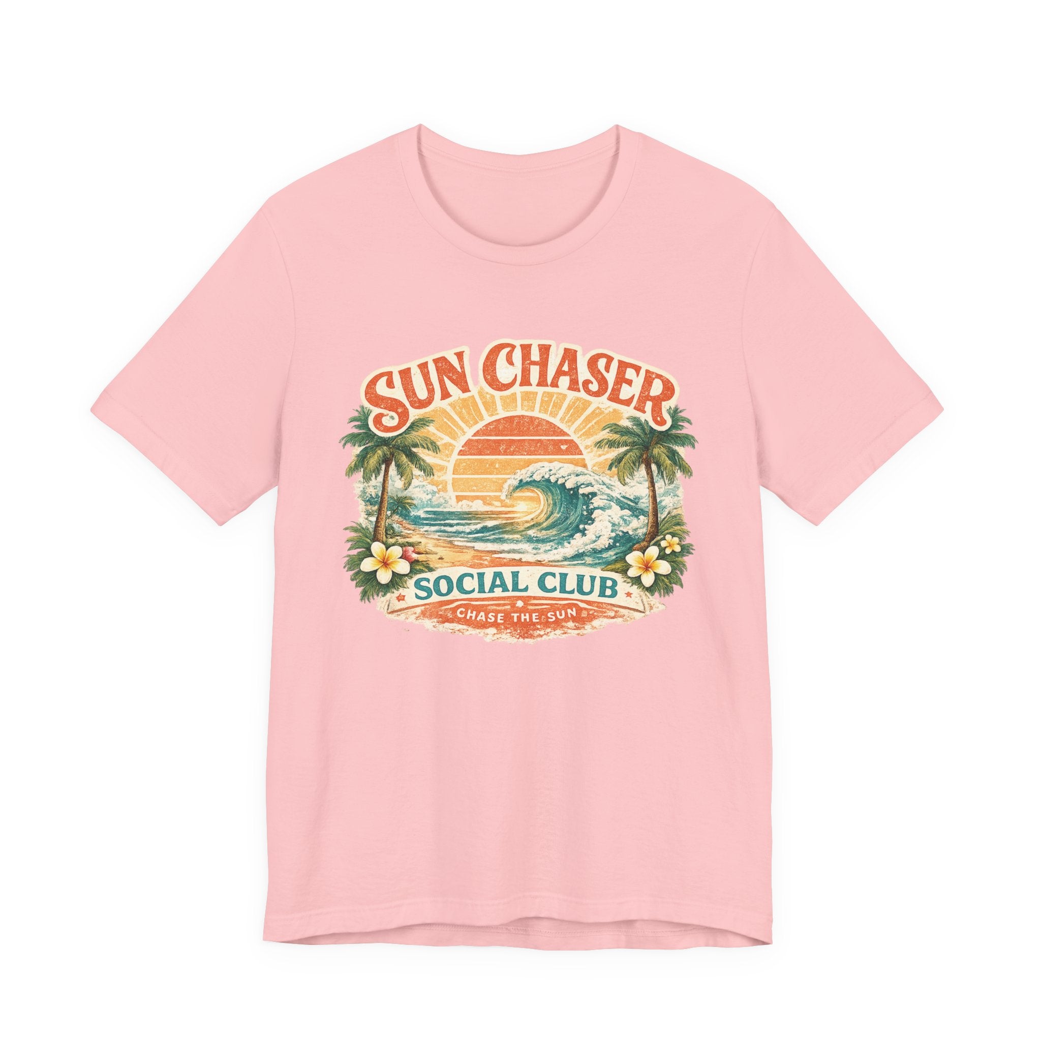 T-shirt Sun Chaser — T-shirt graphique Rétro Lever de soleil Cadeau amusant
