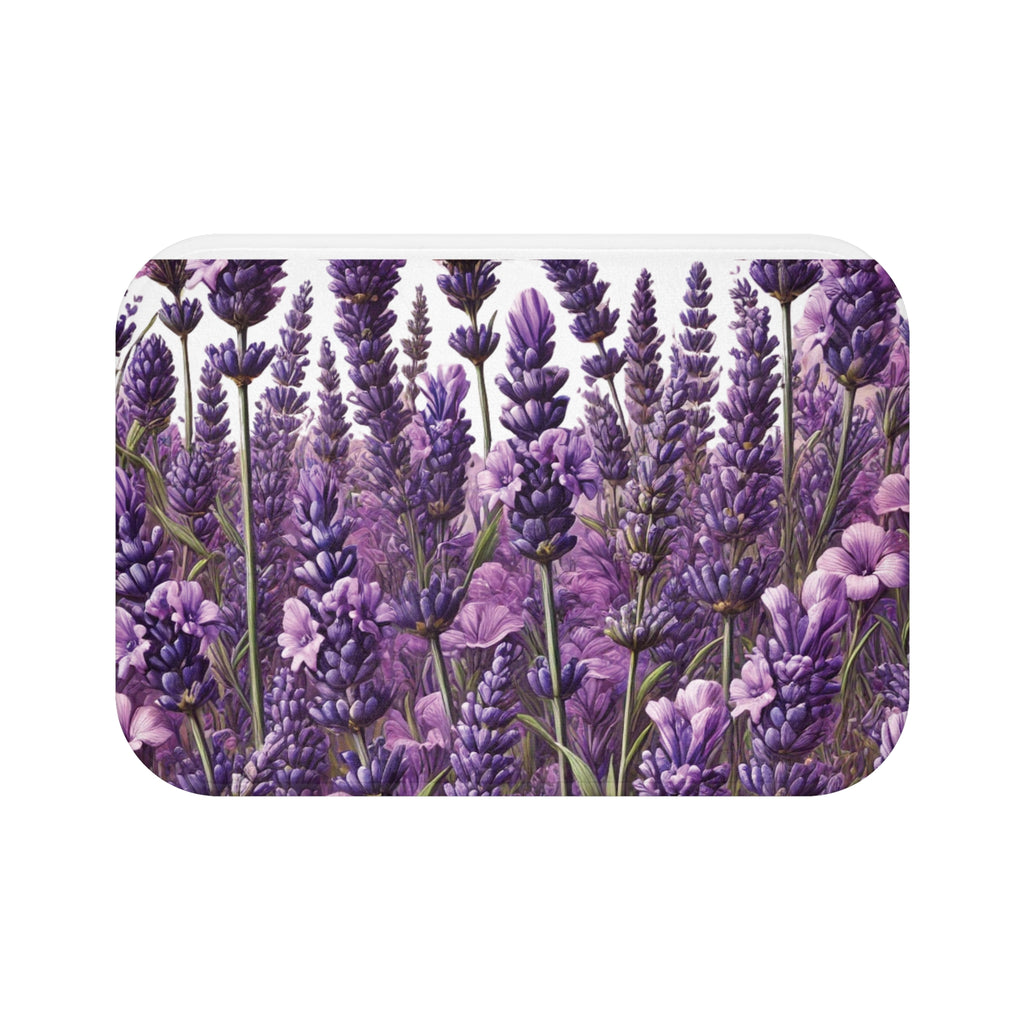 Lavender Bloom Bathmat – A Soothing Blend of Calming Lavender Flowers to Add Comfort, Beauty, and Serenity to the Most Private Room in Your Home