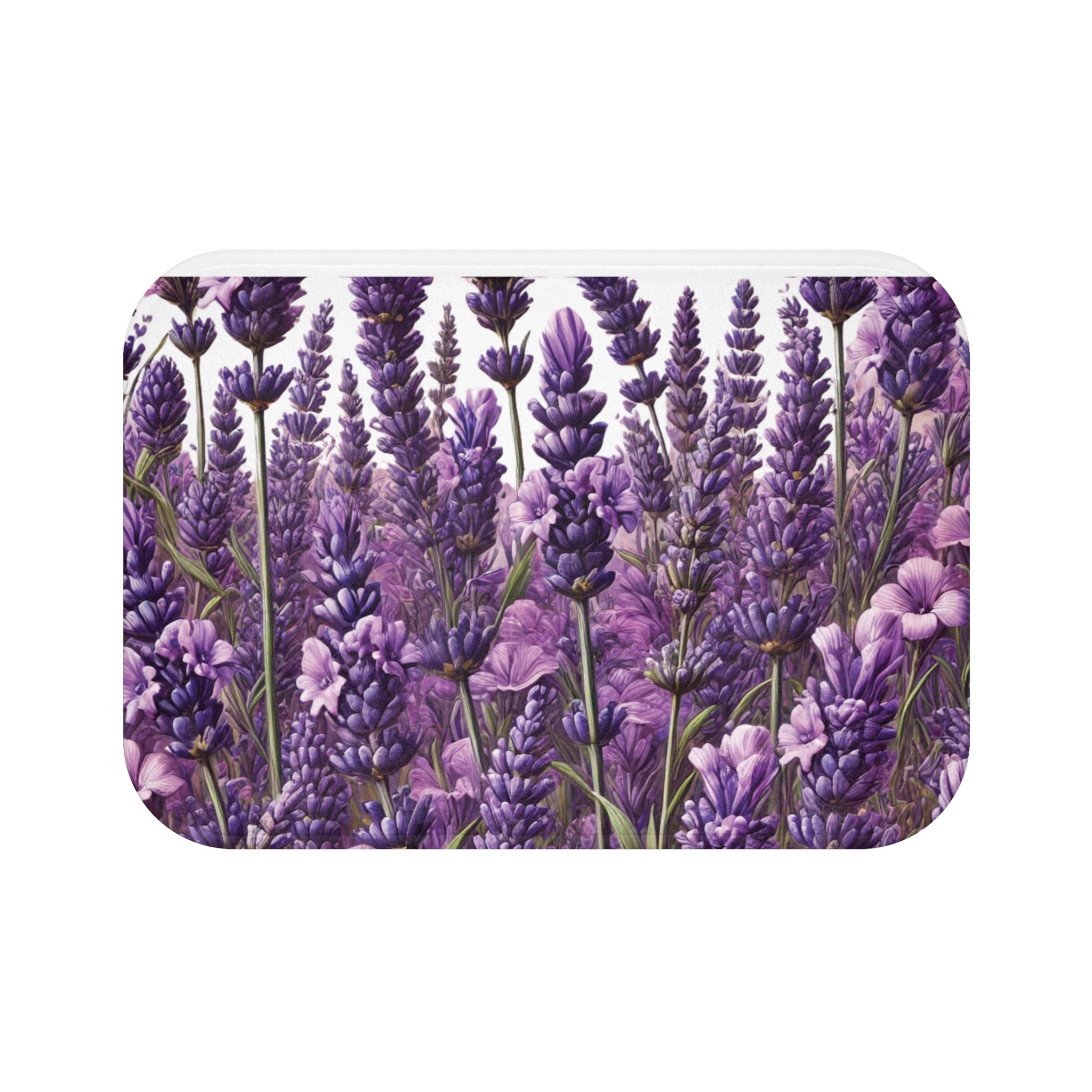 Lavender Bloom Bathmat – A Soothing Blend of Calming Lavender Flowers to Add Comfort, Beauty, and Serenity to the Most Private Room in Your Home