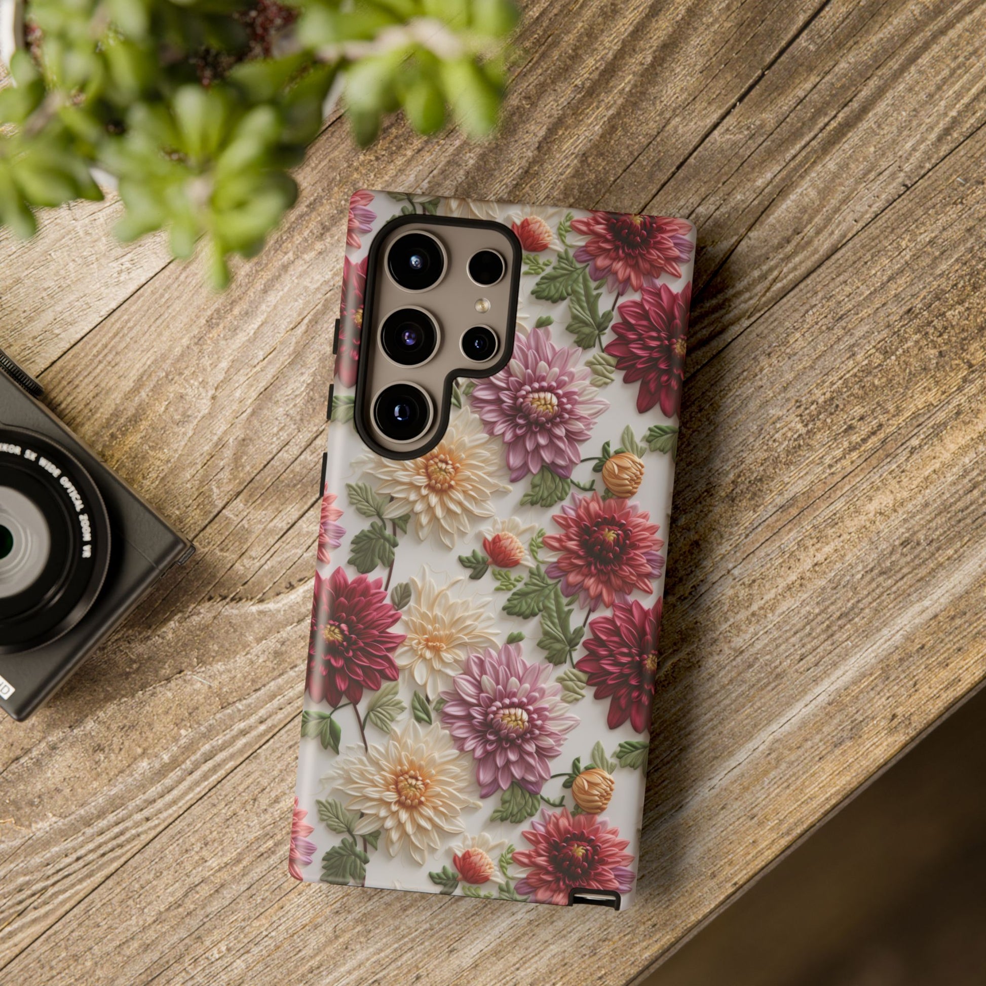 Floral Fall Phone Case for iPhone 16 pro15 14 13 12  21 23 Samsung, and Pixel | Stylish Protective Cover Gift for Her Perfect for Floral Lover - MRSBYVALLE