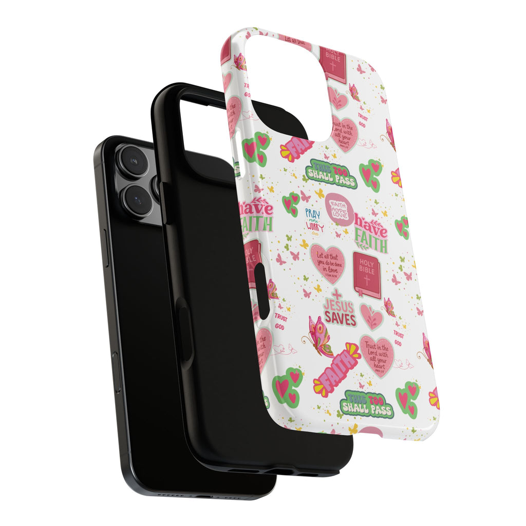 Carry Your Faith Everywhere | Christian Tough Phone Case with Bible Verse or Affirmation | Protective, Inspirational Gift for Christians