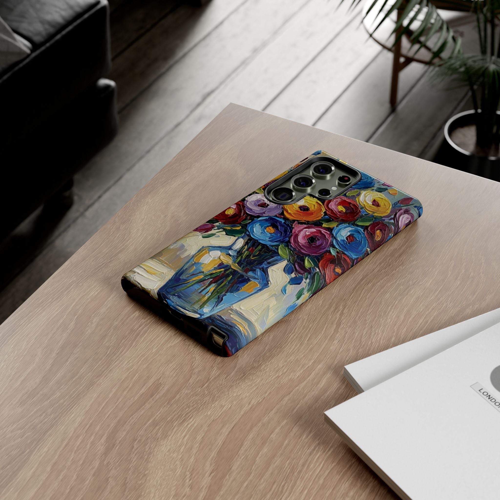 Floral Luxury Oil Painting Illusion Tough Case — Floral Art Phone Case for Art Lovers