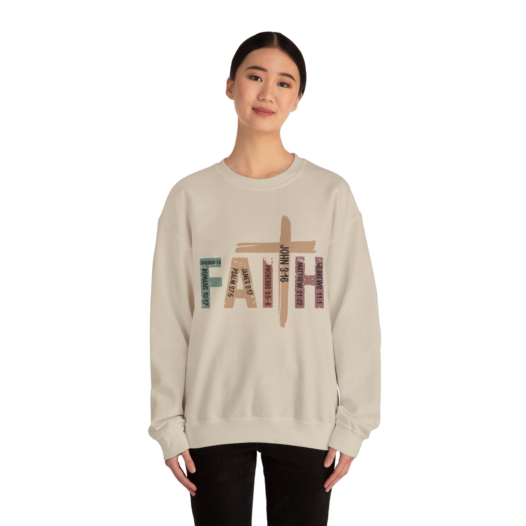 Sweat-shirt "Walk by Faith" Vêtements chrétiens confortables, idée cadeau parfaite Cadeau parfait pour les chrétiens
