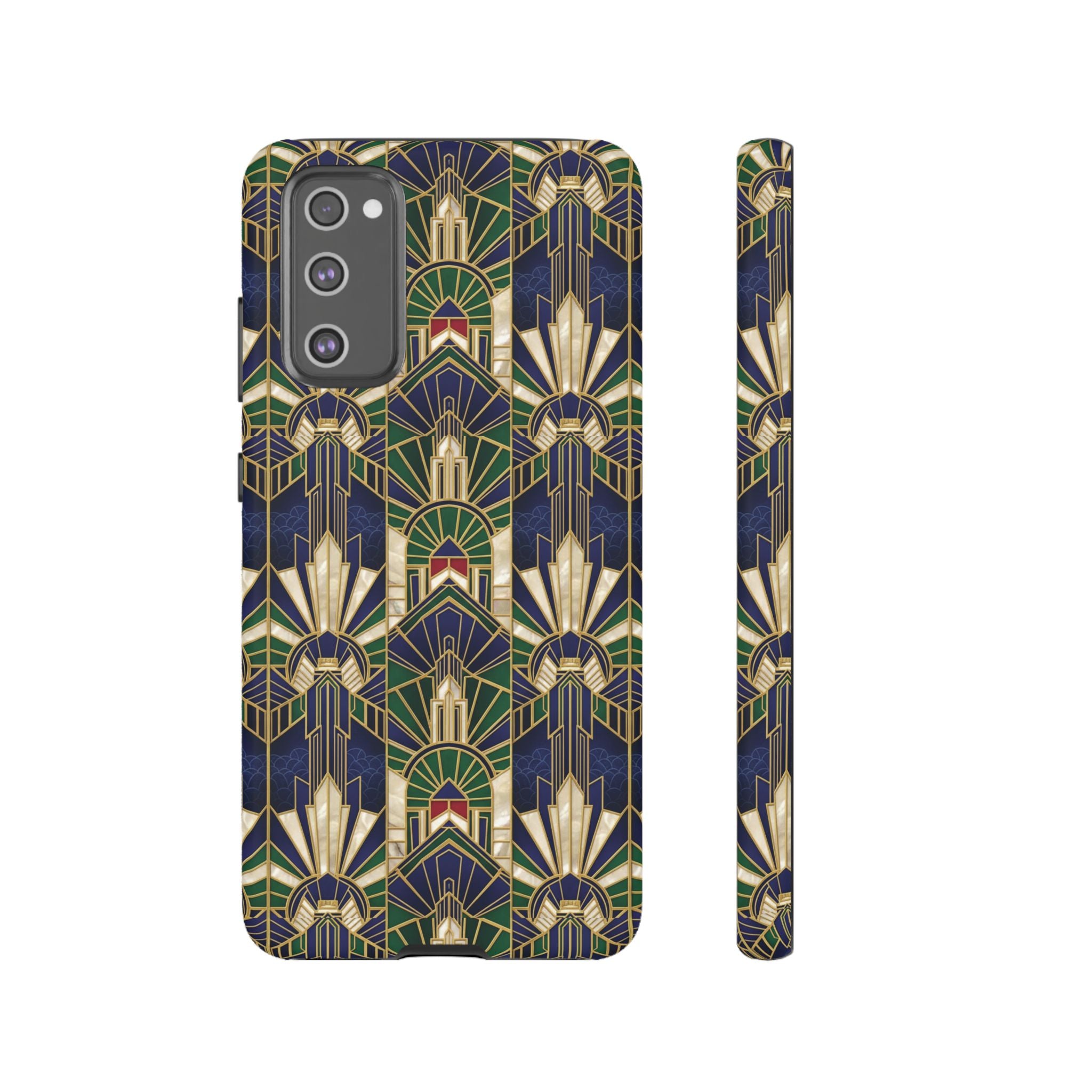 Navy & Gold Art Deco Phone Case — Imperial Art Deco Tough Case