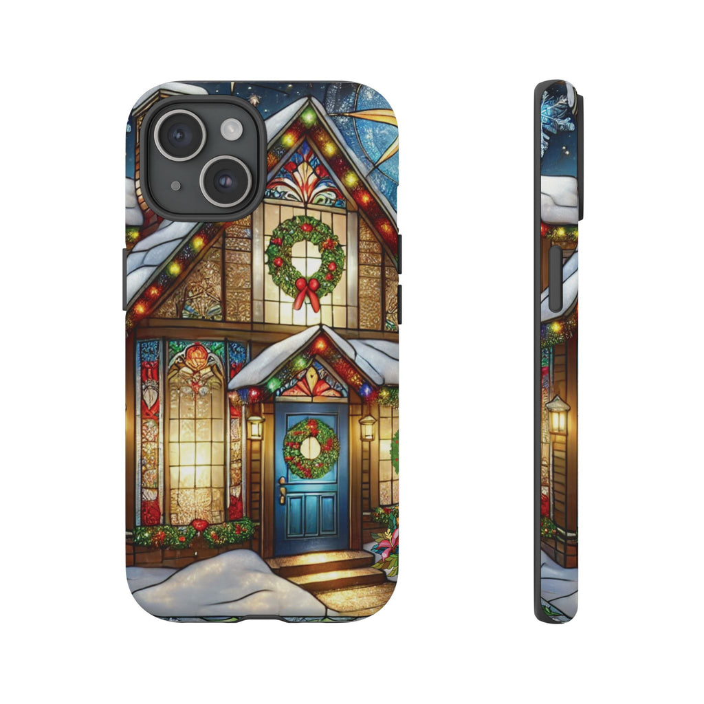 Phone Case - Stain Glass Christmas Unique Holiday Protection Gift for Her