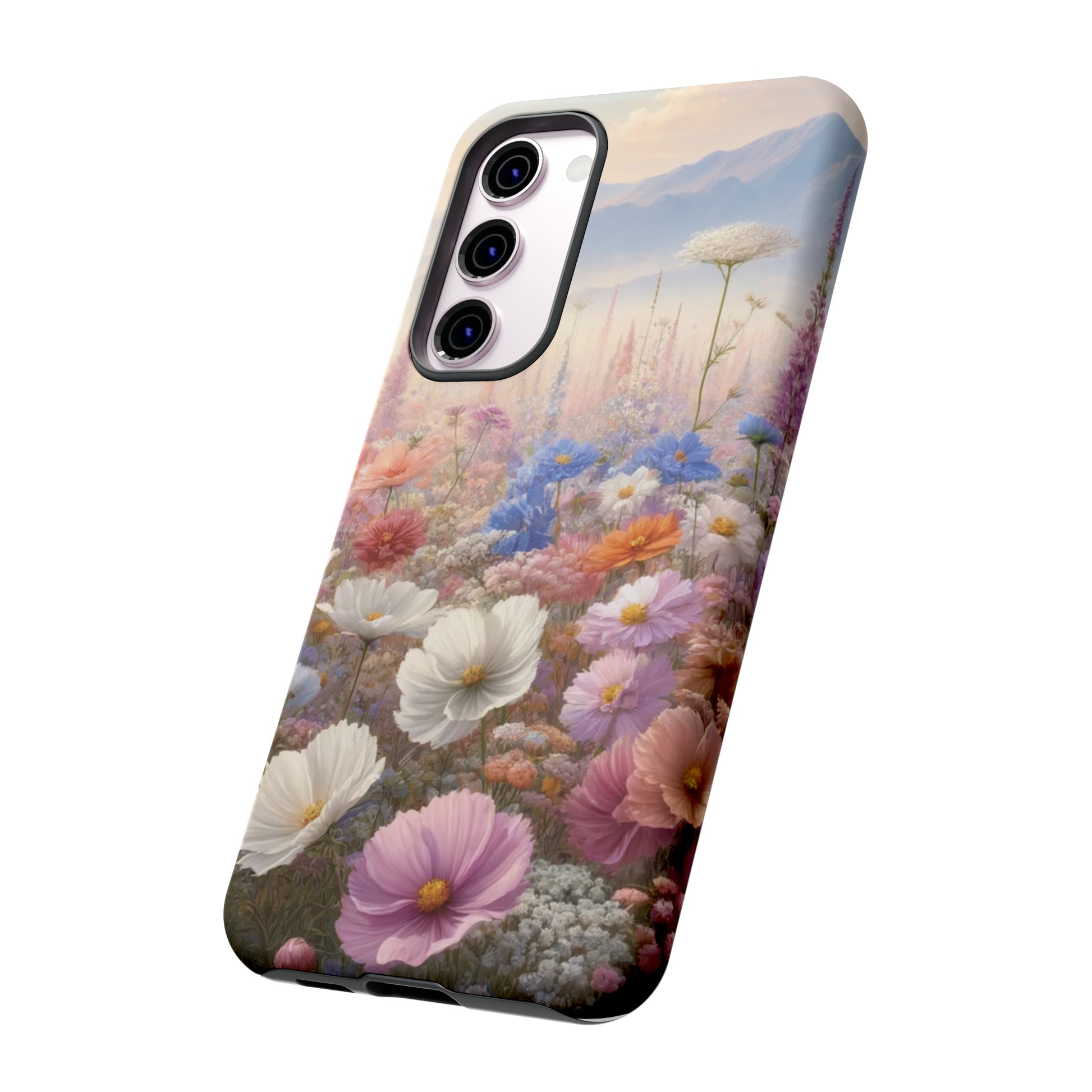 Phone Case Floral Boho Luxury Tough Case Floral Elegant Durable Stylish for Modern Devices iPhone 15, Samsung iPhone Samsung Accessory Gift for Her.