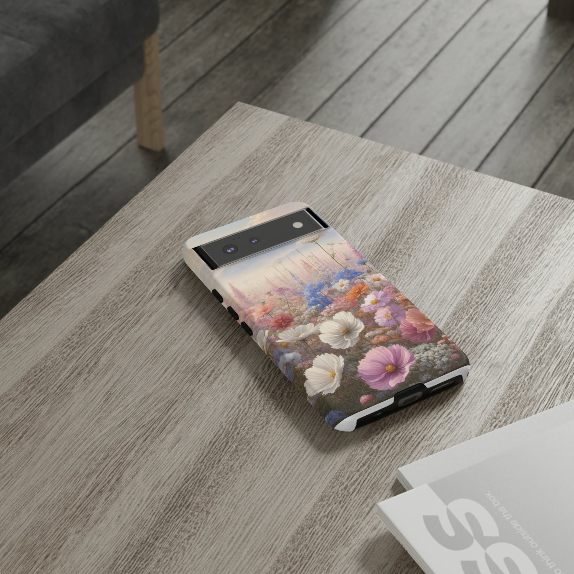 Phone Case Floral Boho Luxury Tough Case Floral Elegant Durable Stylish for Modern Devices iPhone 15, Samsung iPhone Samsung Accessory Gift for Her.