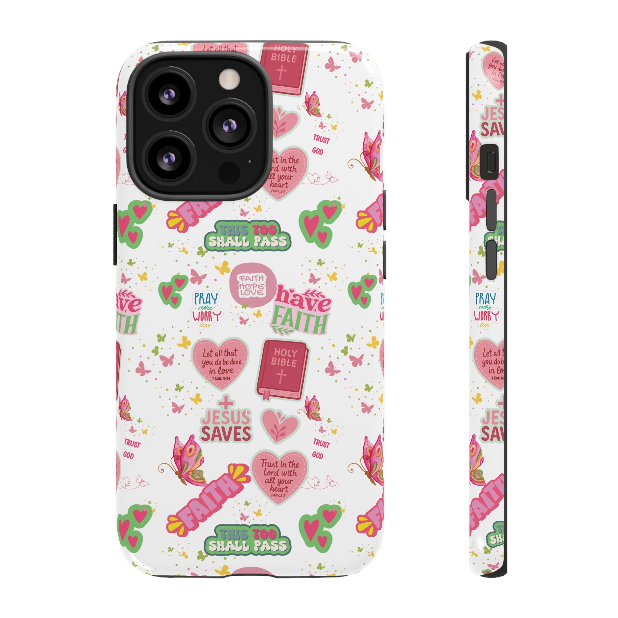 Carry Your Faith Everywhere | Christian Tough Phone Case with Bible Verse or Affirmation | Protective, Inspirational Gift for Christians