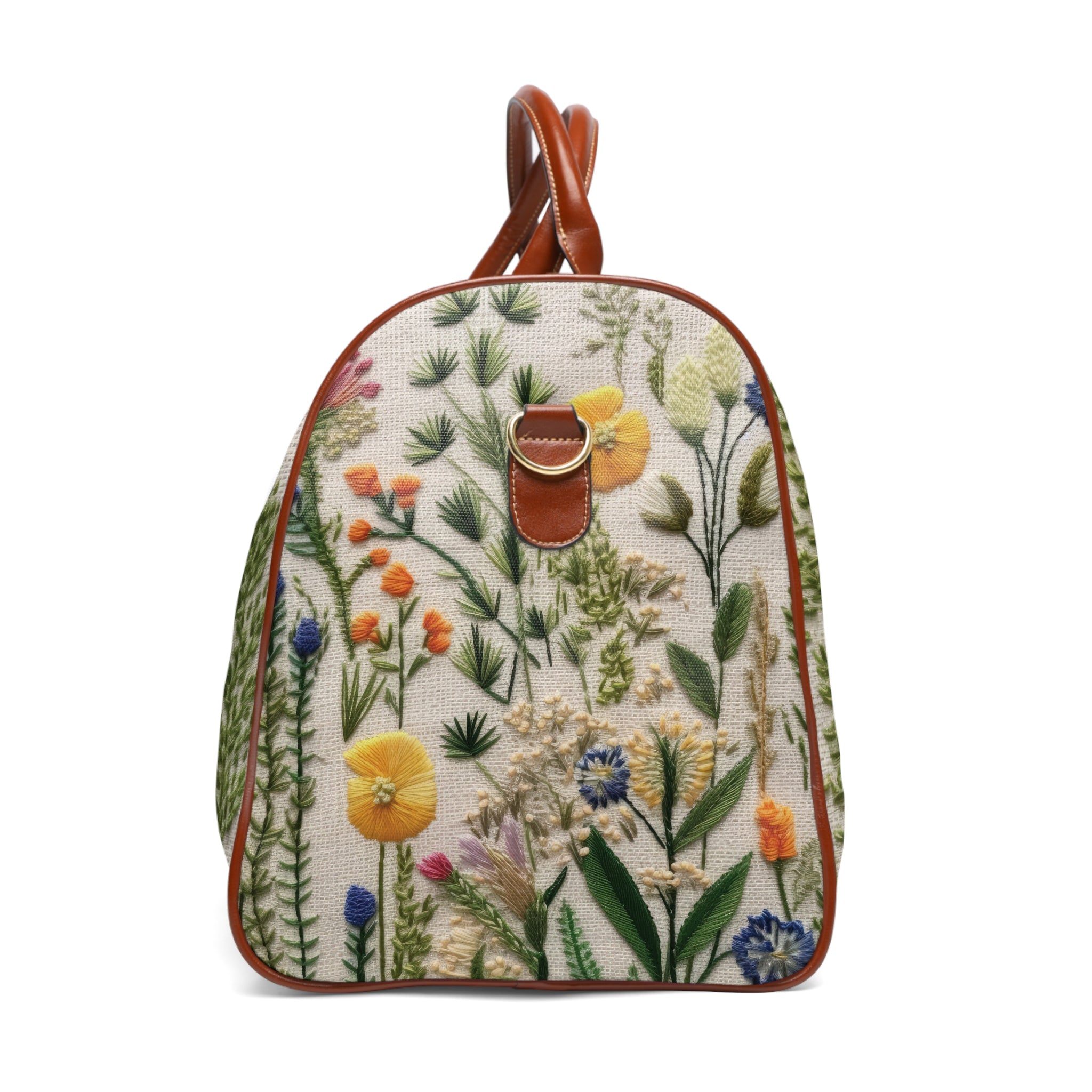 Waterproof Travel Bag with 3D Illusion Boho Wildflower Design Stylish and Durable Luggage for Weekend Getaways, Gym, and Travel - Spacious, Lightweight, and Perfect for Adventurers - MRSBYVALLE