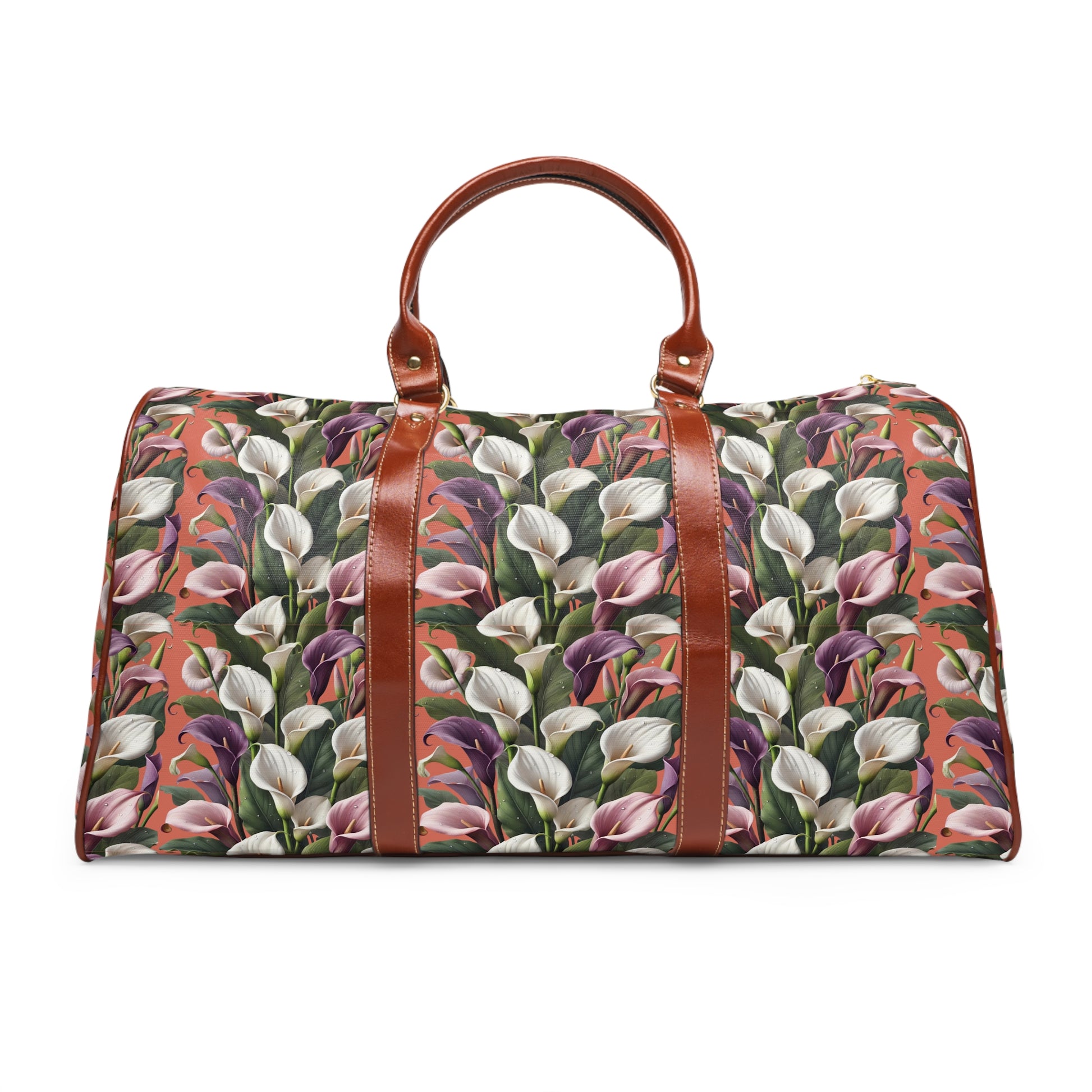 Elegant Calla Lily Travel Bag – Stylish Floral Design, Spacious & Durable for Weekend Getaways, Gym, or Daily Use | Perfect Christmas Gift for Nature Lovers - MRSBYVALLE