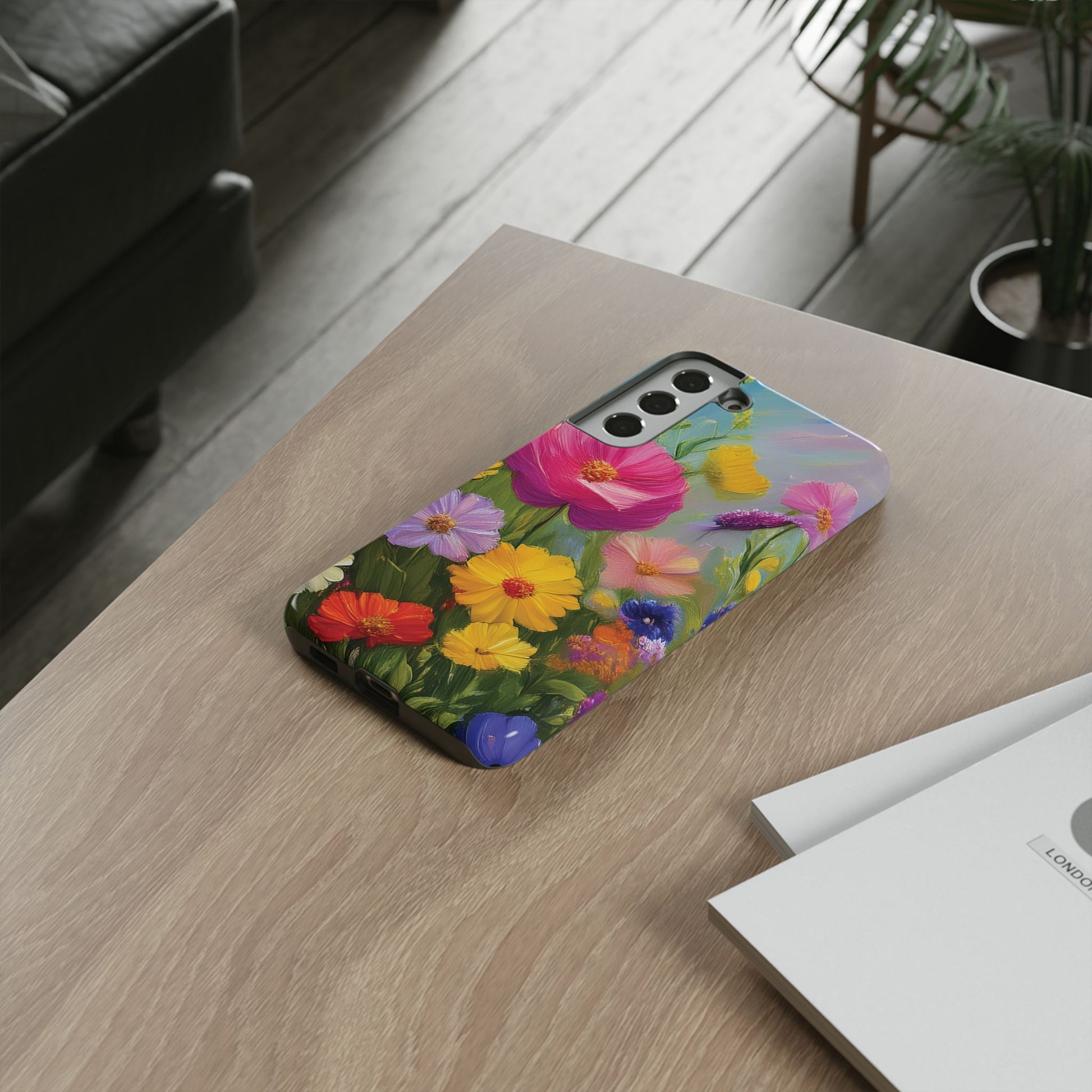 Vibrant Wildflower Painting Phone Case Hand-Painted Floral Art Design | Bright Nature-Inspired Cover | Perfect Gift for Flower Lovers iPhone & Galaxy