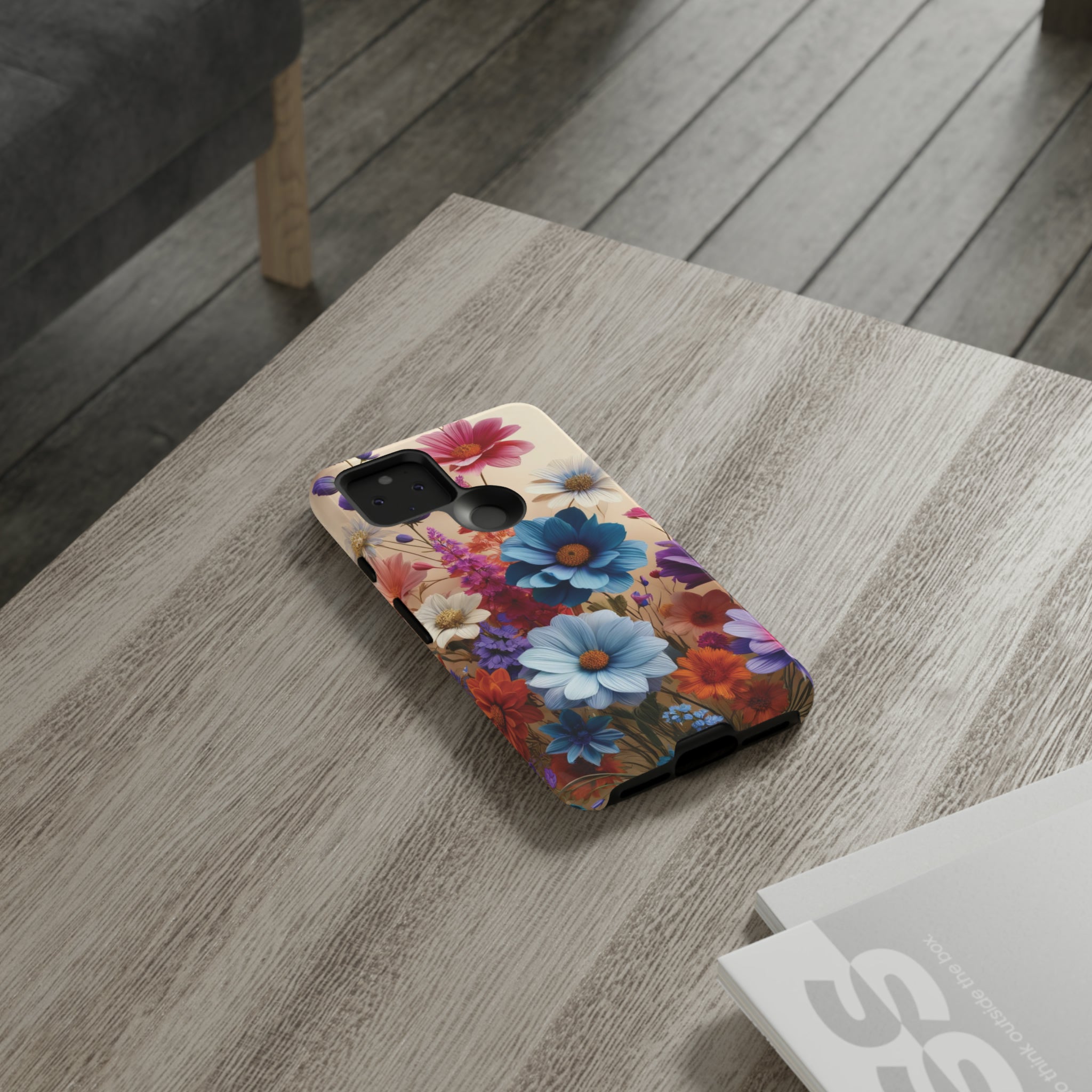 Best Phone Case Floral 3D Illusion Luxury Tough Case Floral Elegant Durable Stylish for Modern Devices iPhone 15, Samsung iPhone Samsung Accessory Gift for Her.