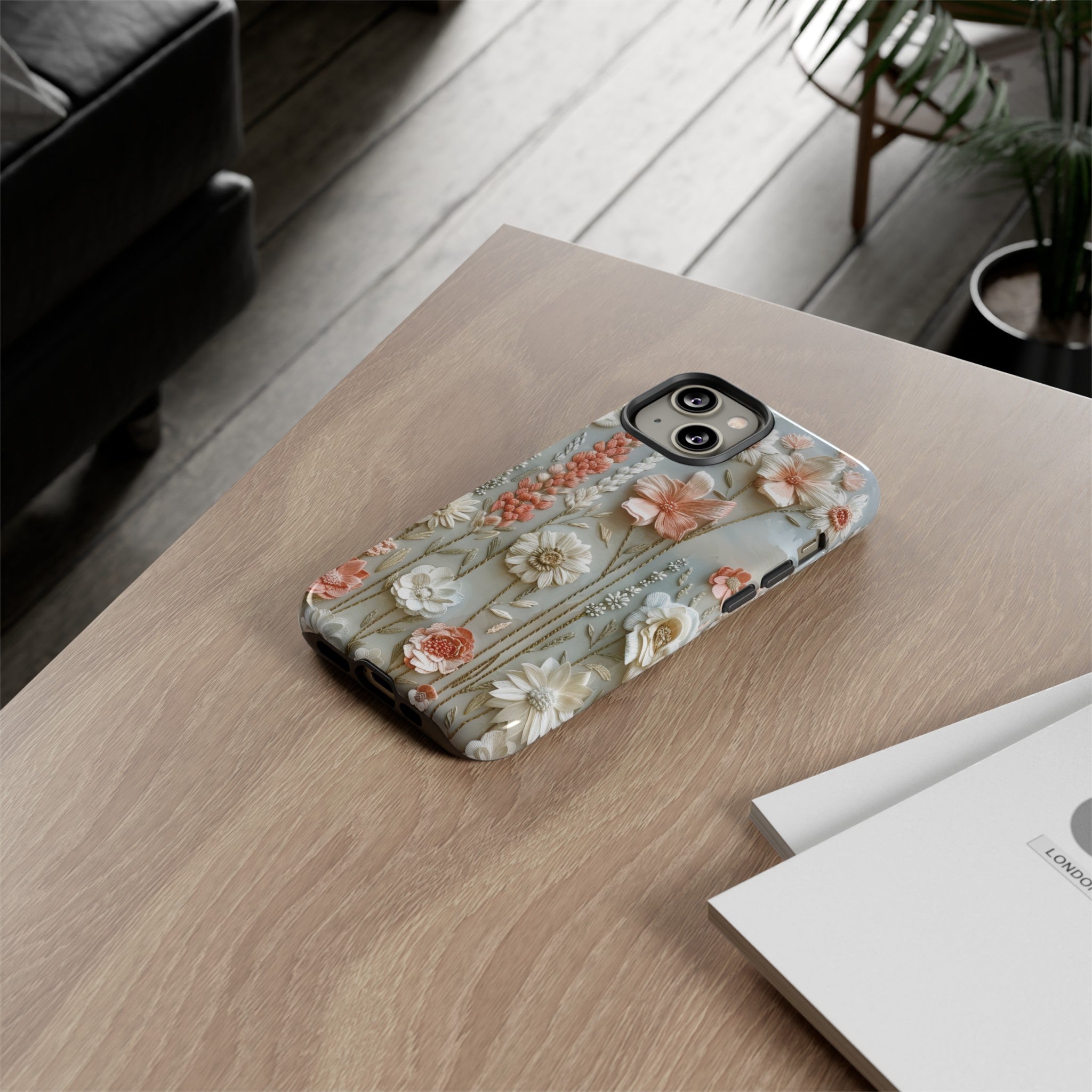 Pastel Wildflowers Protective Phone Case Gift for Her Phone 15, Samsung iPhone Samsung Gift for Her Case iPhone 15, Samsung iPhone Samsung Accessory Gift for Her