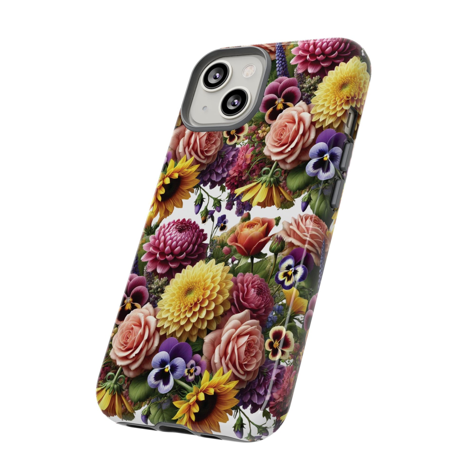 Floral Fall Phone Case for iPhone 16 15 14 13 12  21 23 Samsung, and Pixel | Stylish Protective Cover Gift for Her Perfect for Floral Lover