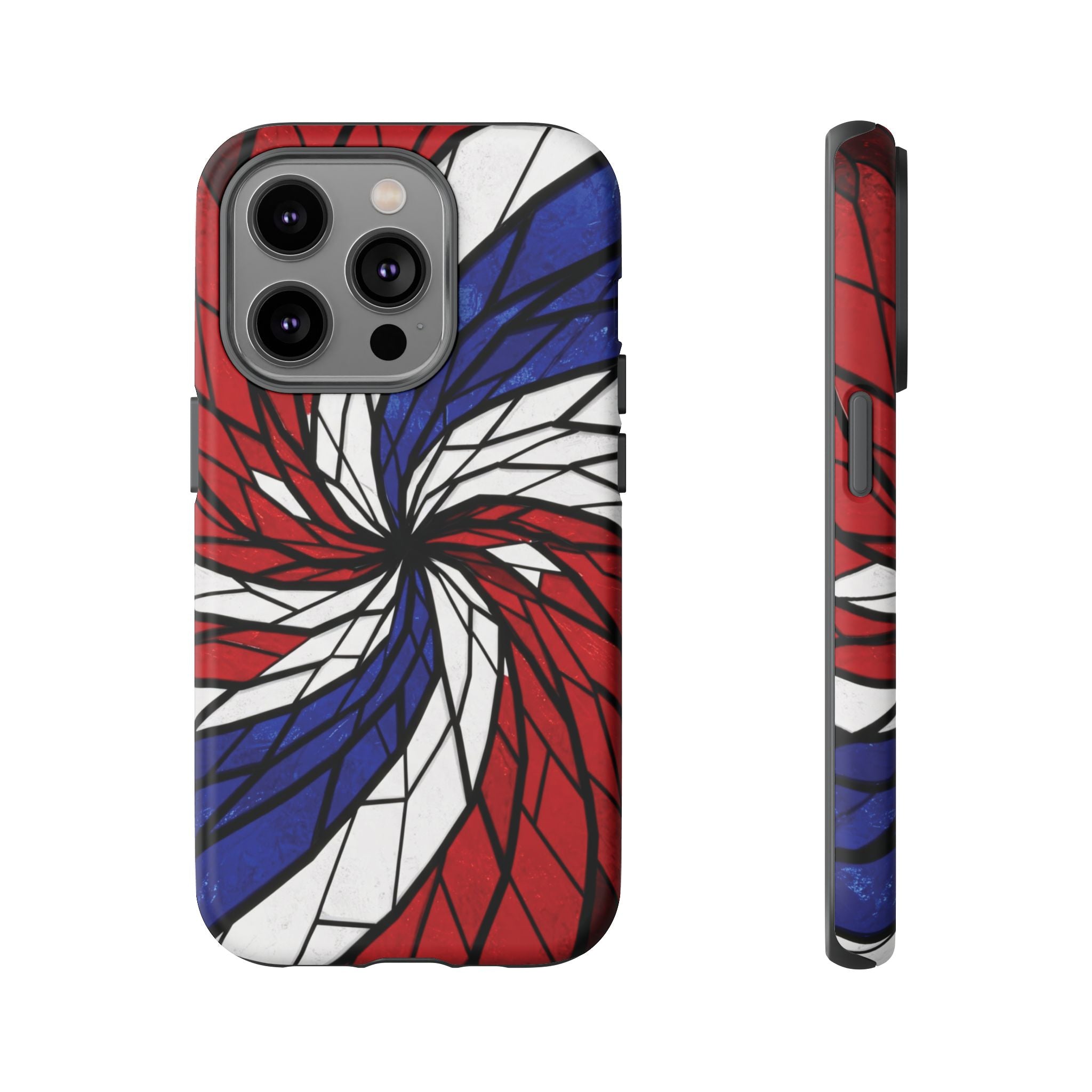 Patriotic Red White & Blue Phone Case – USA Flag Design, Independence Day Gift, Protective Cover for iPhone, Samsung, Pixel